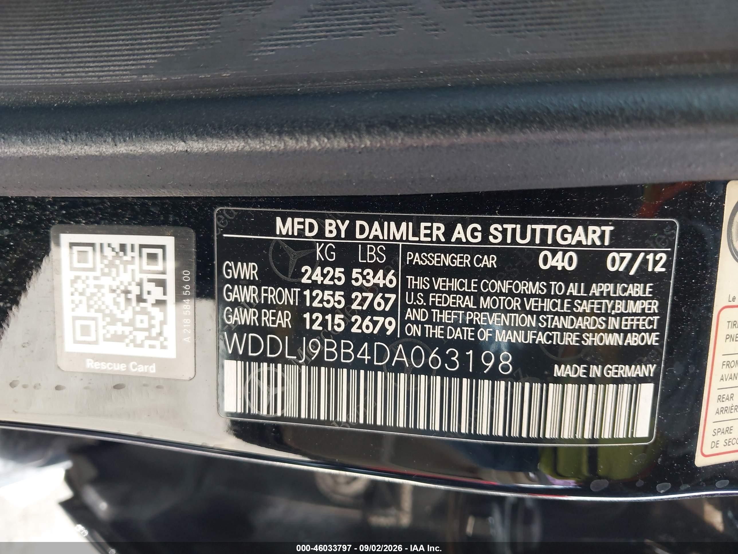 2013 Mercedes-benz Cls 550 4matic Black vin: WDDLJ9BB4DA063198