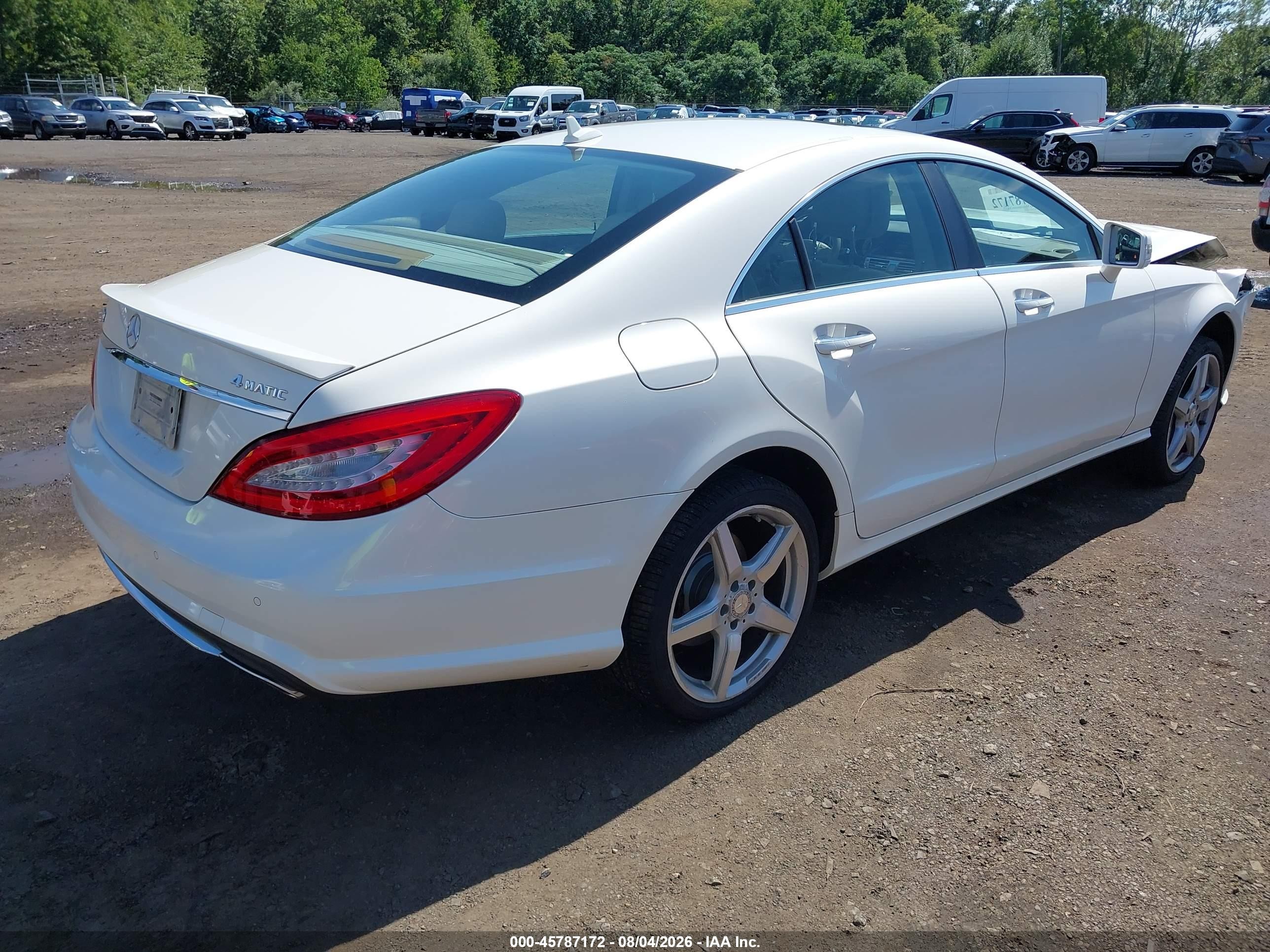 2013 Mercedes-benz Cls 550 4matic White vin: WDDLJ9BB4DA064576
