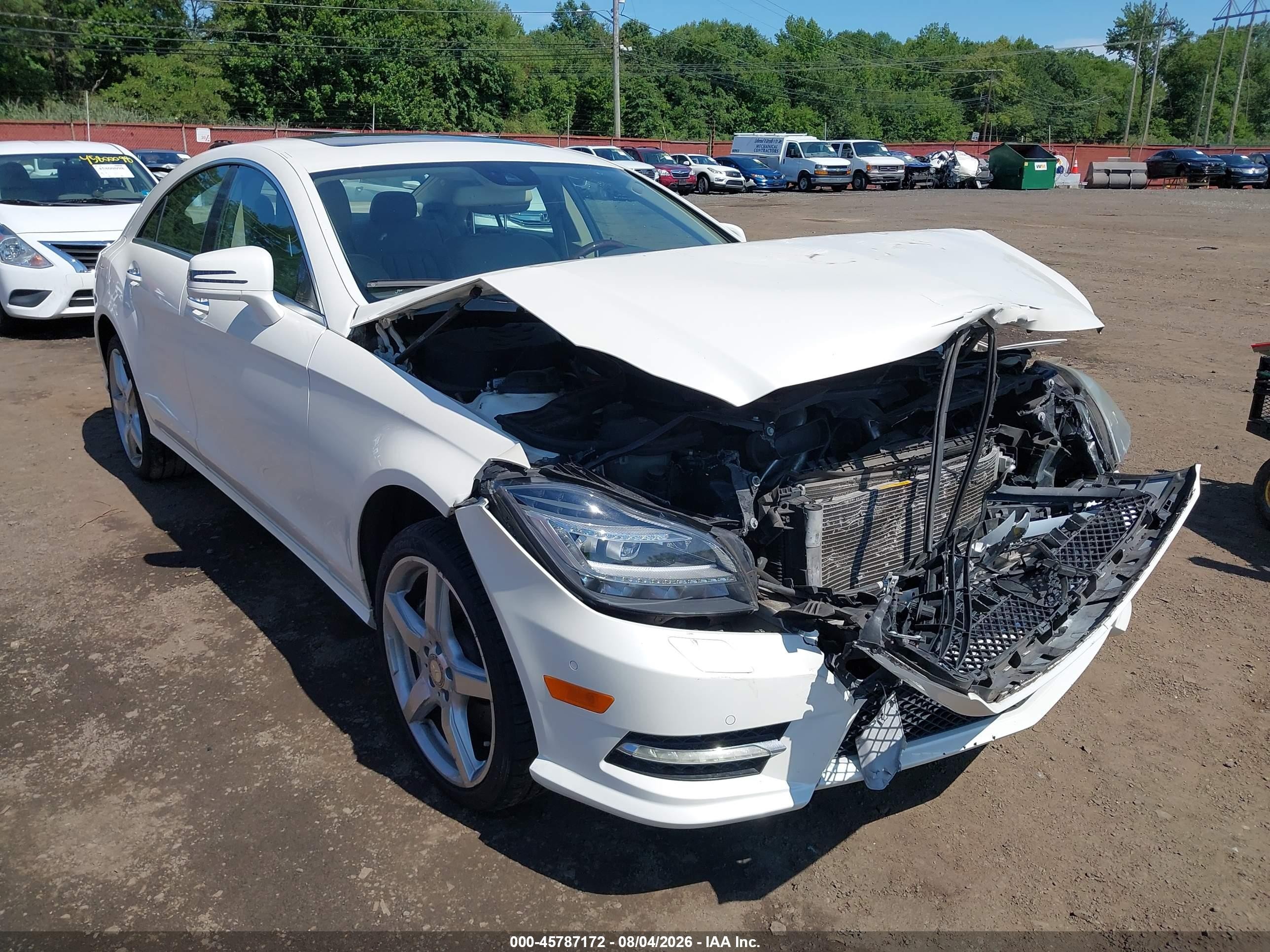 2013 Mercedes-benz Cls 550 4matic White vin: WDDLJ9BB4DA064576