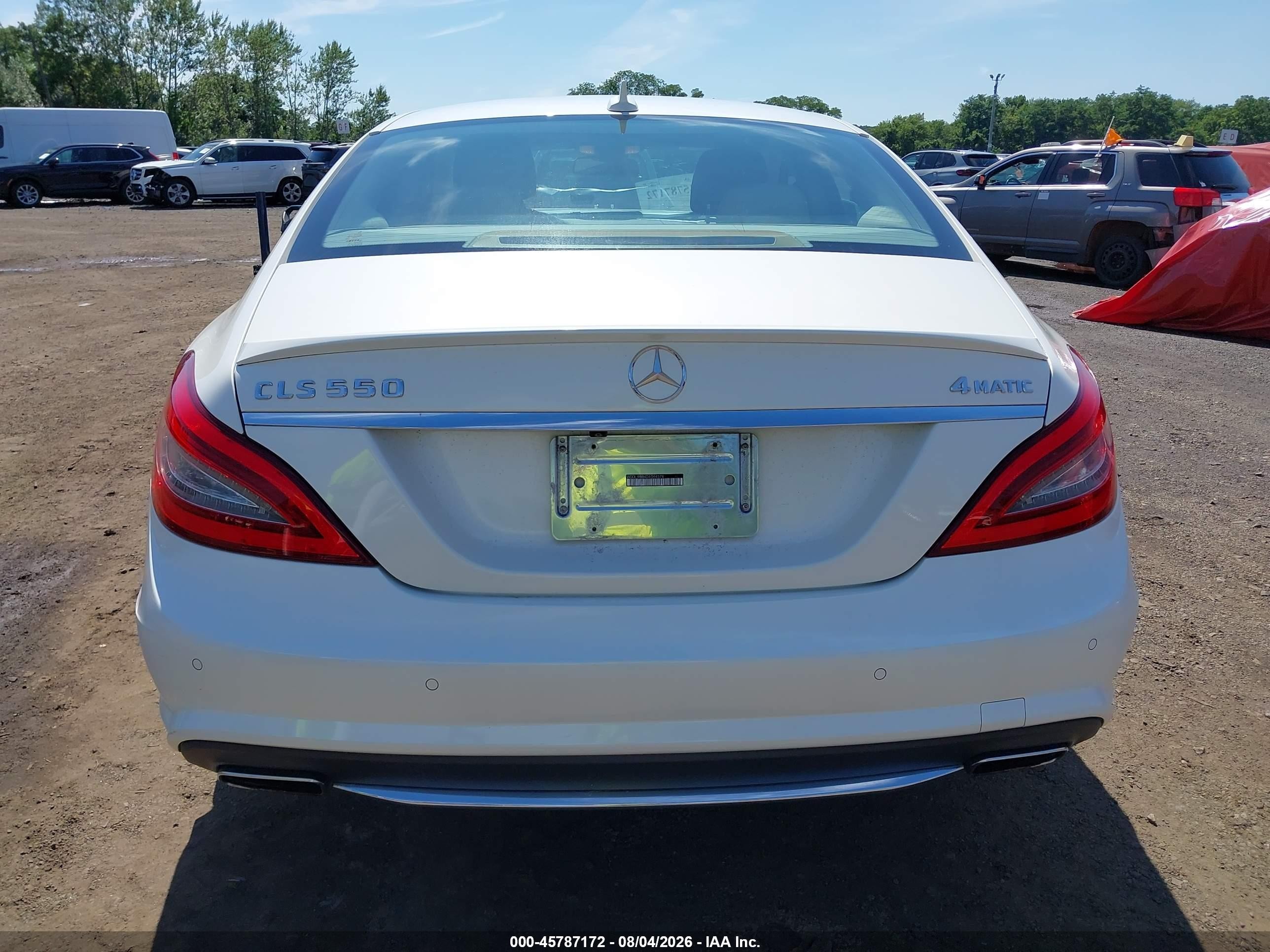 2013 Mercedes-benz Cls 550 4matic White vin: WDDLJ9BB4DA064576