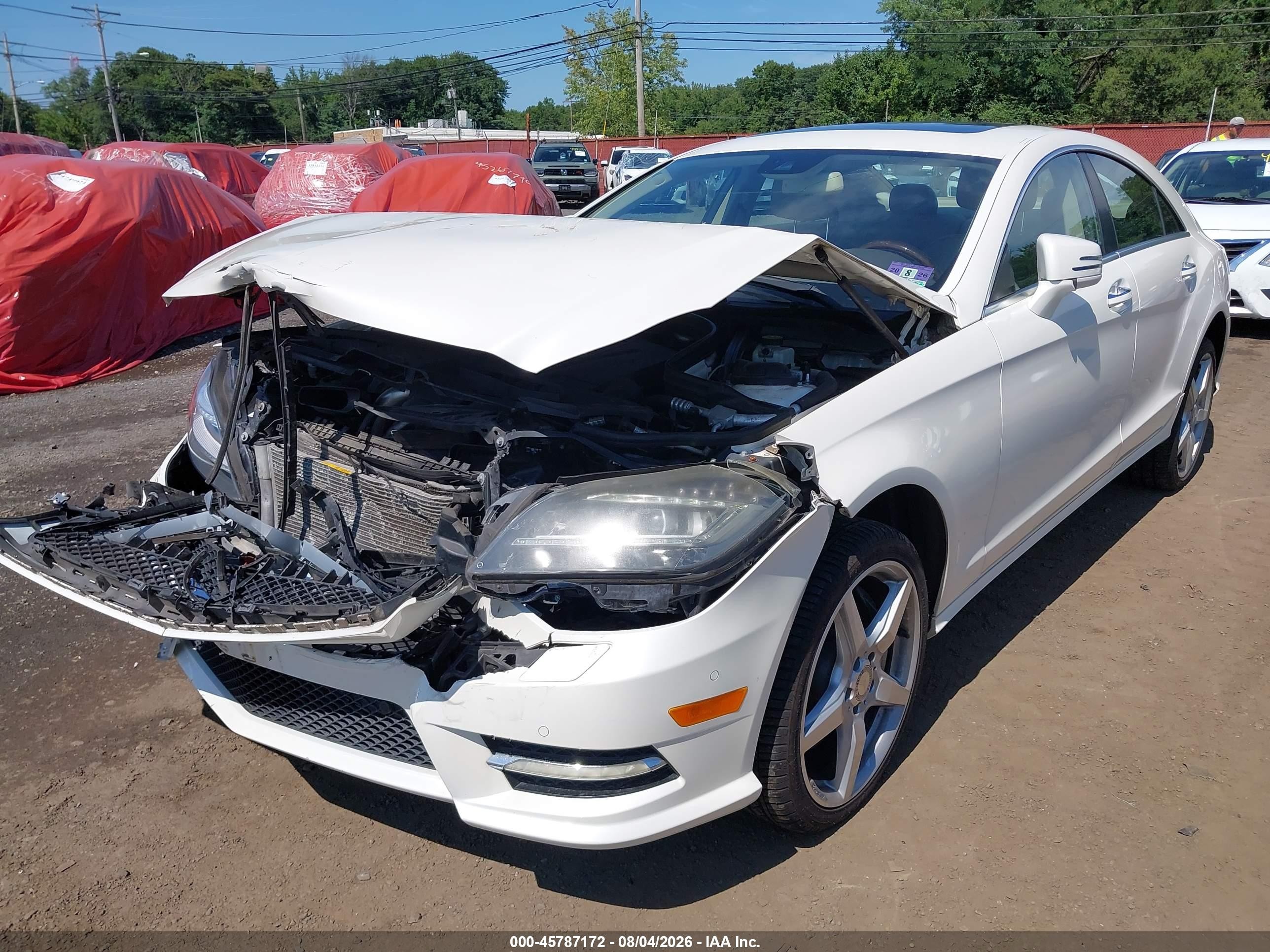 2013 Mercedes-benz Cls 550 4matic White vin: WDDLJ9BB4DA064576