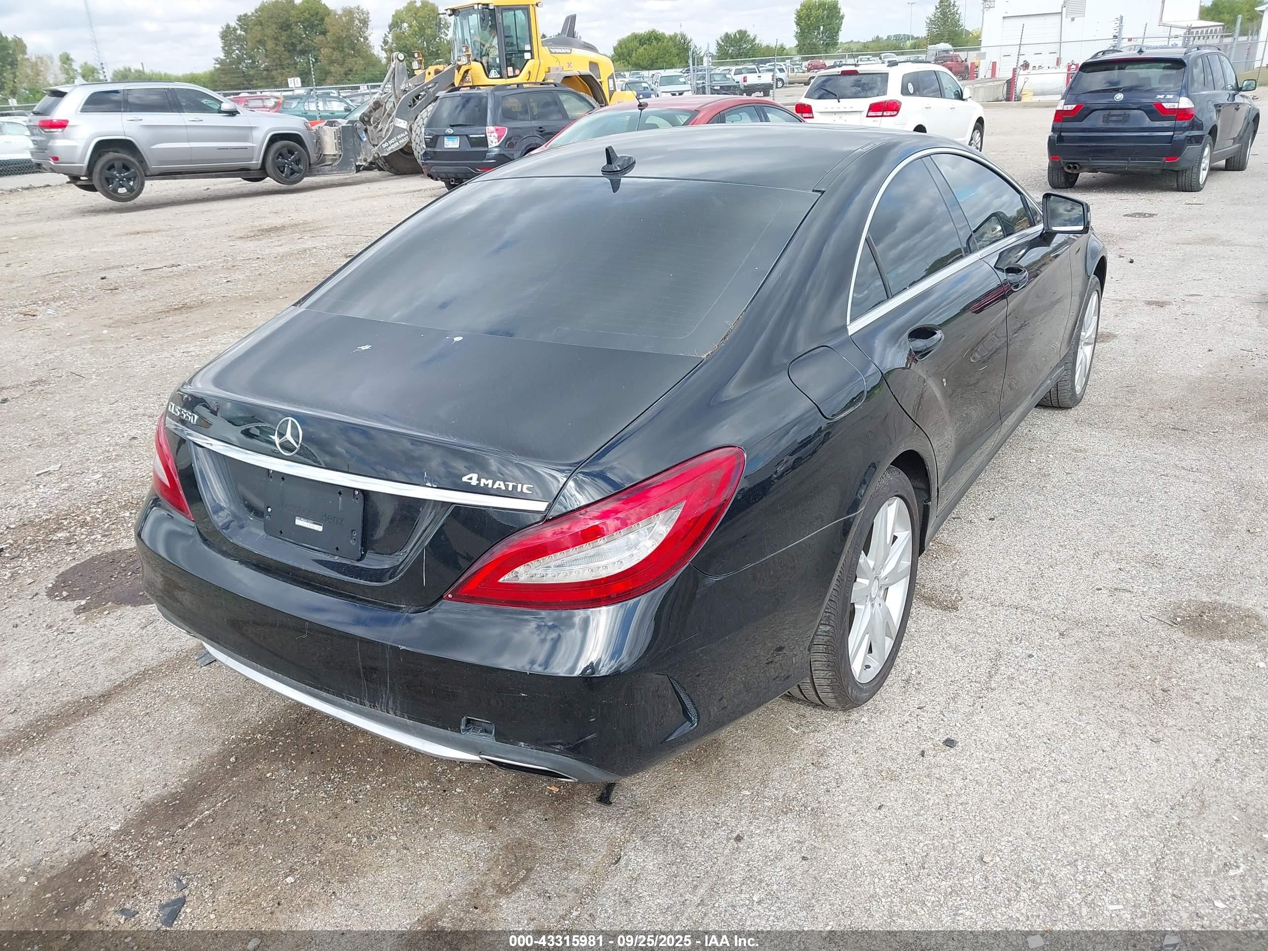 2017 Mercedes-benz Cls 550 4matic Black vin: WDDLJ9BB4HA176977