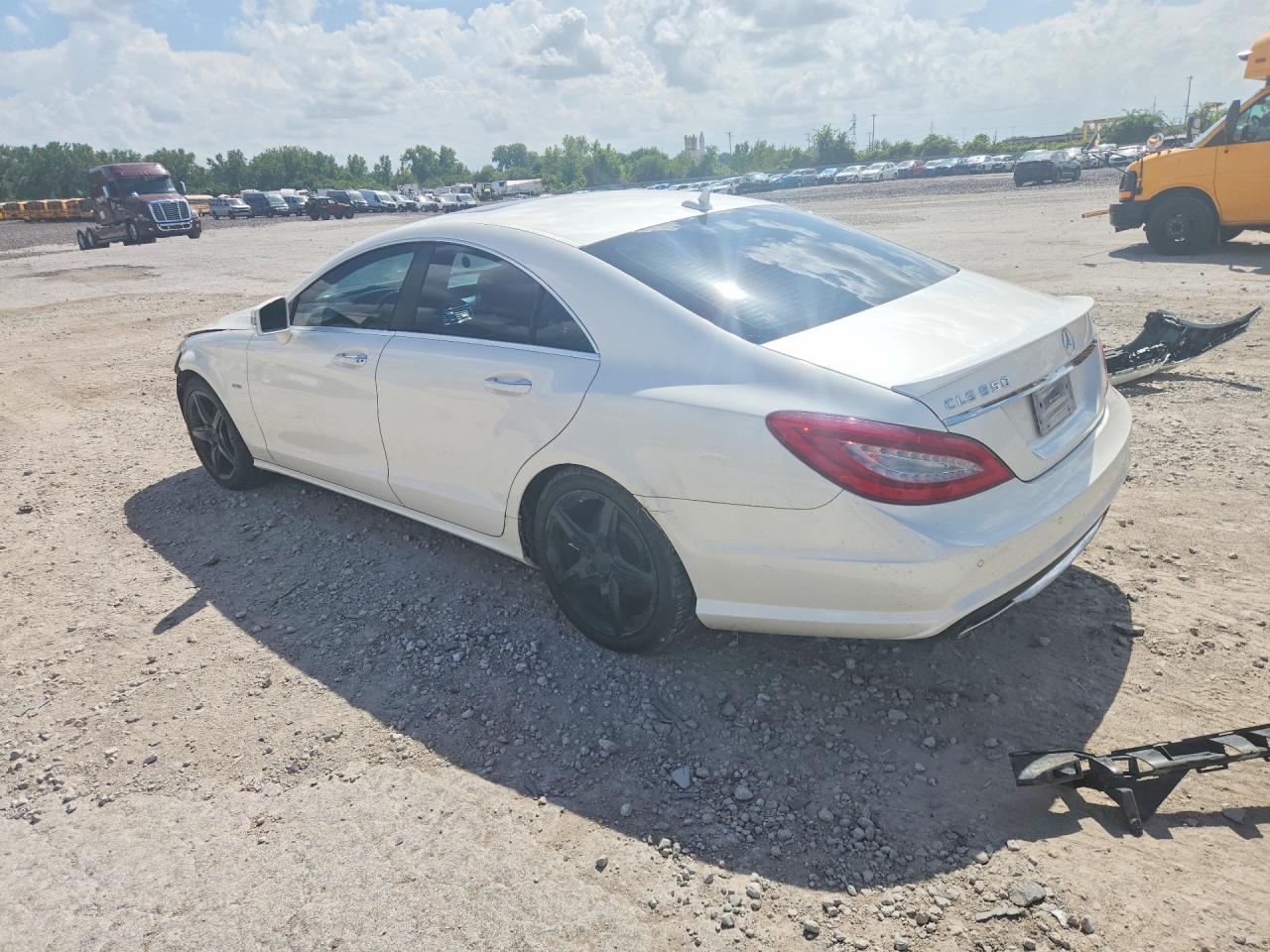 2012 Mercedes-benz Cls 550 4matic White vin: WDDLJ9BB5CA042701