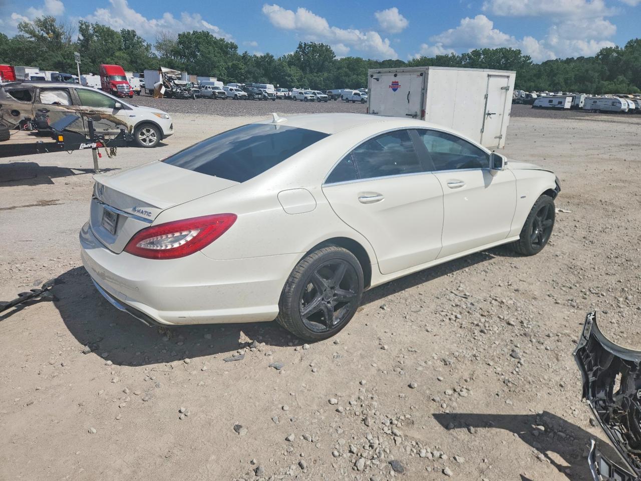 2012 Mercedes-benz Cls 550 4matic White vin: WDDLJ9BB5CA042701