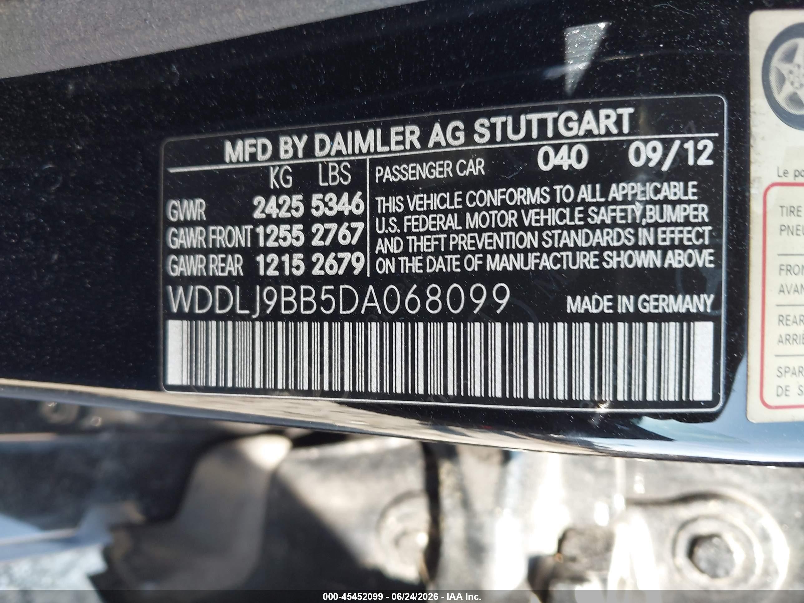2013 Mercedes-benz Cls 550 4matic Black vin: WDDLJ9BB5DA068099