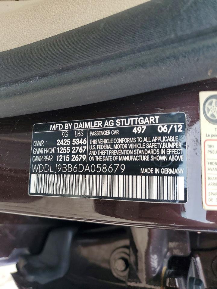 2013 Mercedes-benz Cls 550 4matic Purple vin: WDDLJ9BB6DA058679