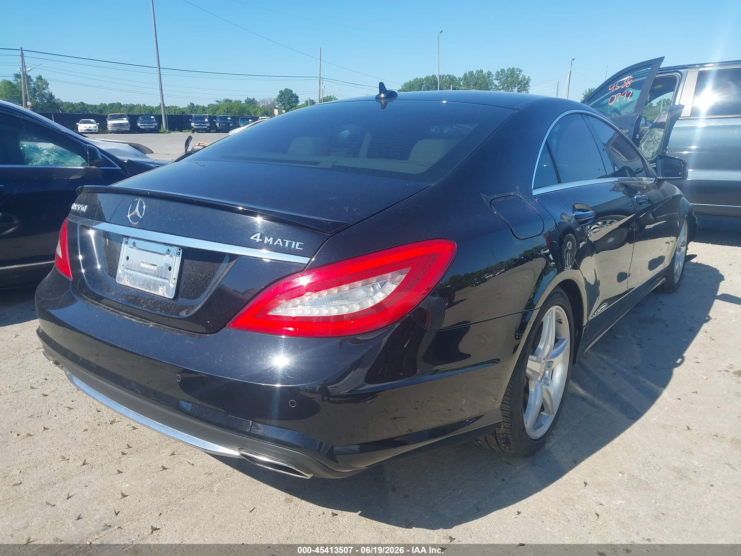 2013 Mercedes-benz Cls 550 4matic Black vin: WDDLJ9BB6DA064711