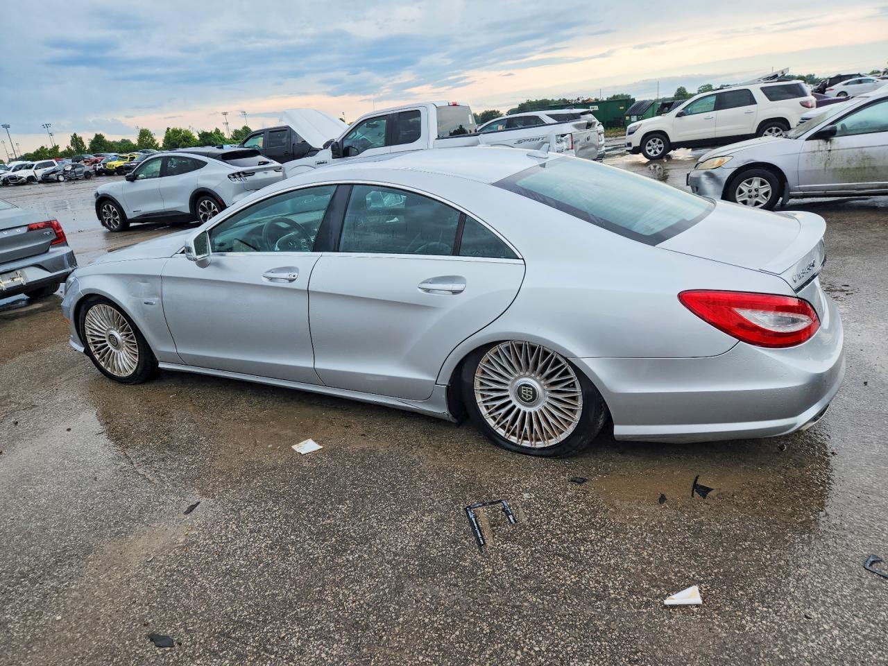 2012 Mercedes-benz Cls Silver vin: WDDLJ9BB7CA046619
