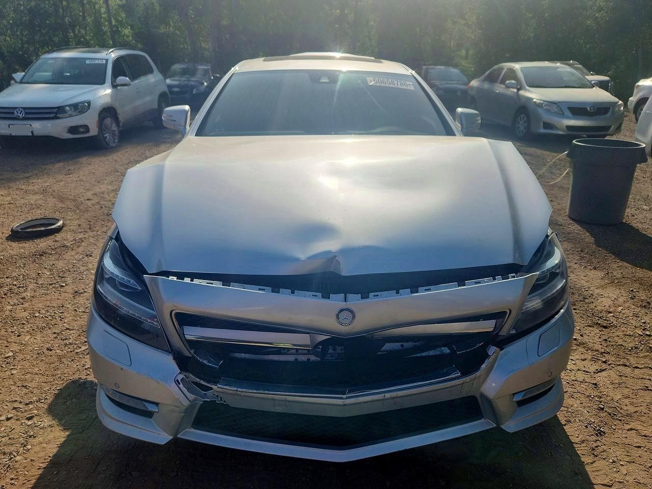 2012 Mercedes-benz Cls 550 4matic Silver vin: WDDLJ9BB7CA055756