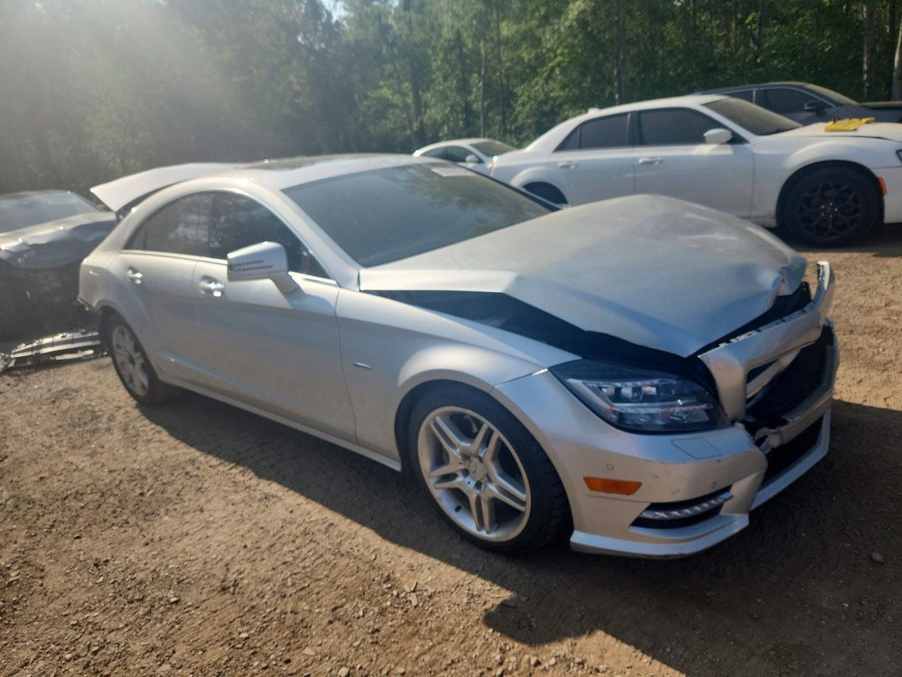 2012 Mercedes-benz Cls 550 4matic Silver vin: WDDLJ9BB7CA055756