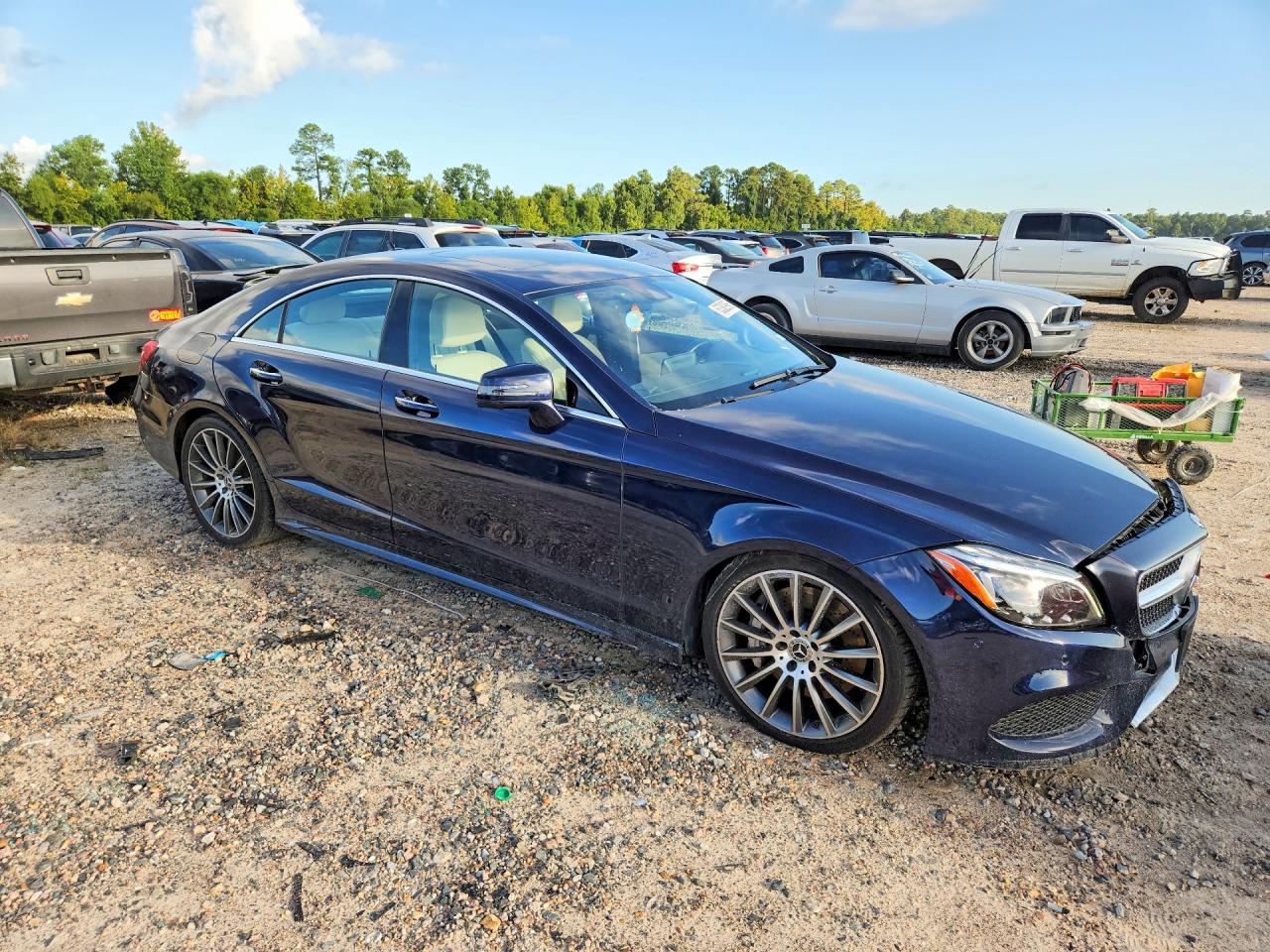 2017 Mercedes-benz Cls 550 4matic Blue vin: WDDLJ9BB7HA198441