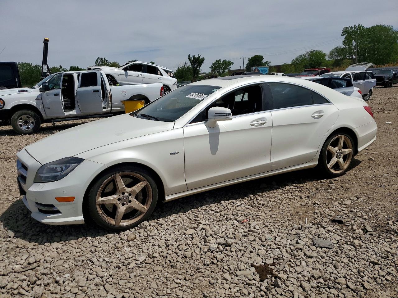 2012 Mercedes-benz Cls 550 4matic Белый vin: WDDLJ9BB8CA043938