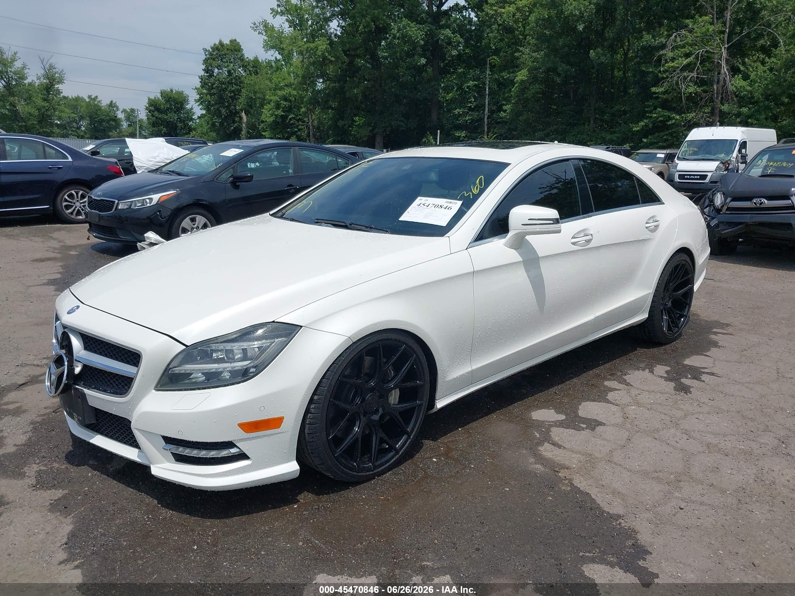 2013 Mercedes-benz Cls 550 4matic White vin: WDDLJ9BB8DA059543