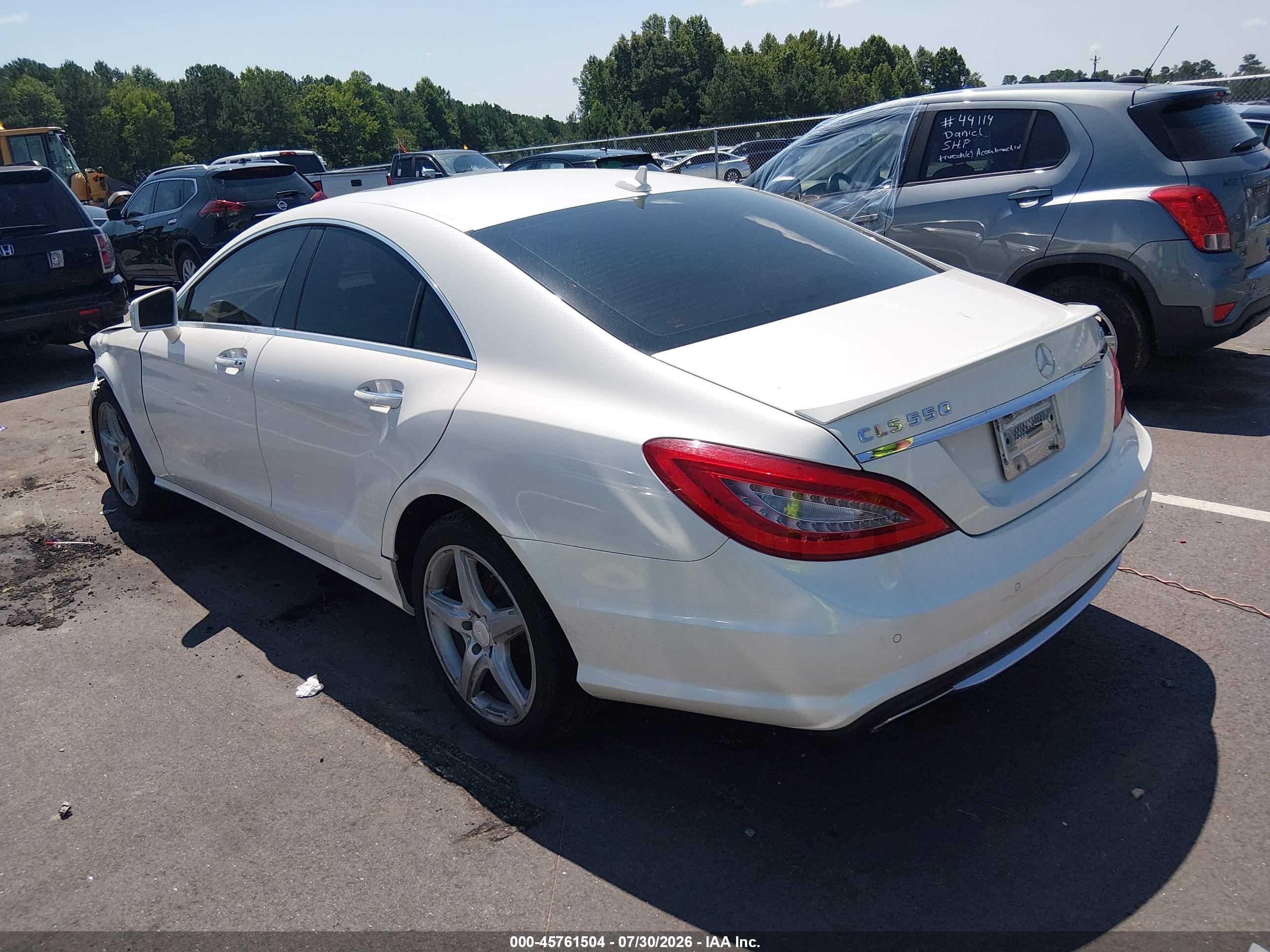 2013 Mercedes-benz Cls 550 4matic White vin: WDDLJ9BB8DA064922