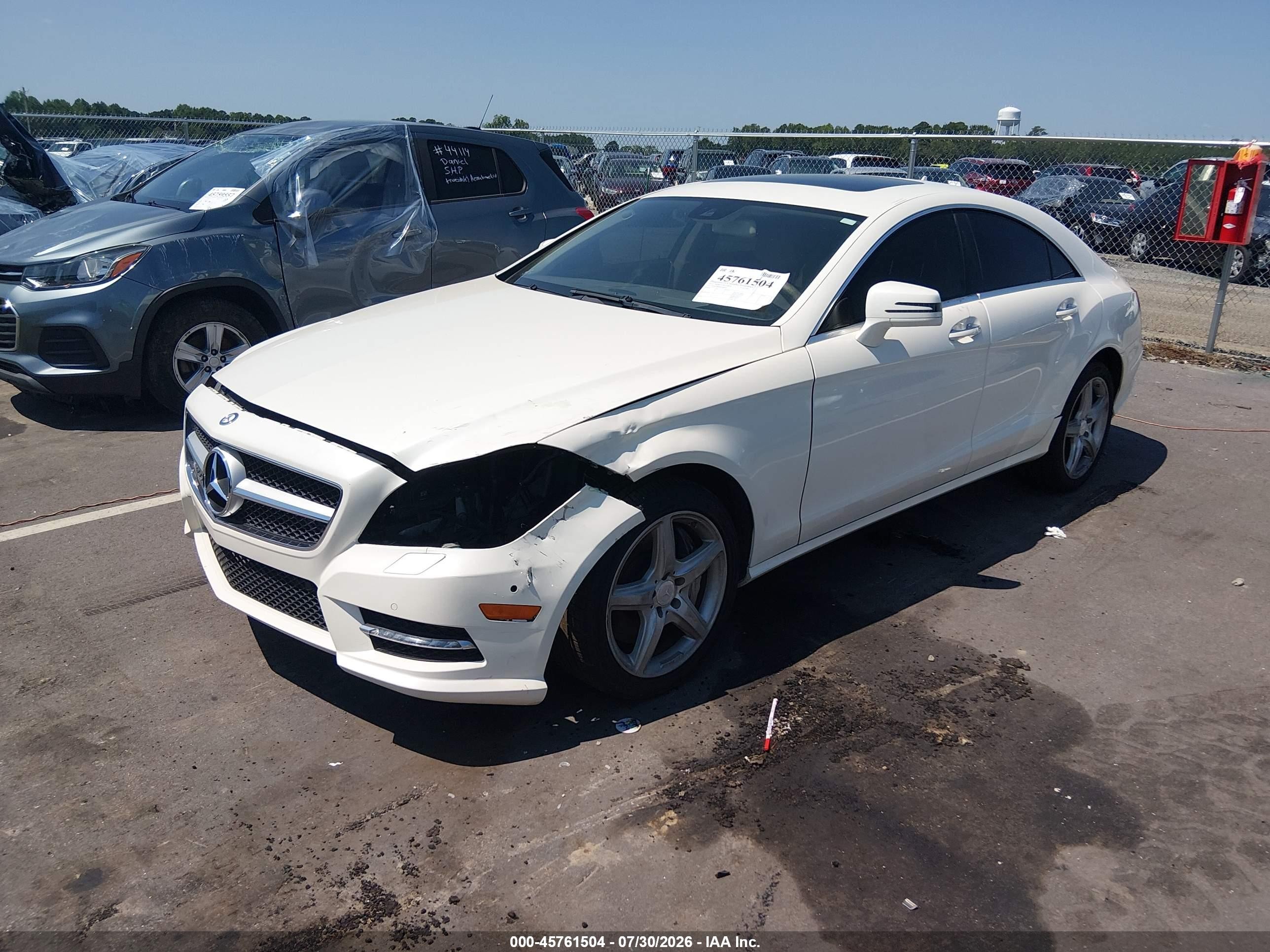 2013 Mercedes-benz Cls 550 4matic White vin: WDDLJ9BB8DA064922