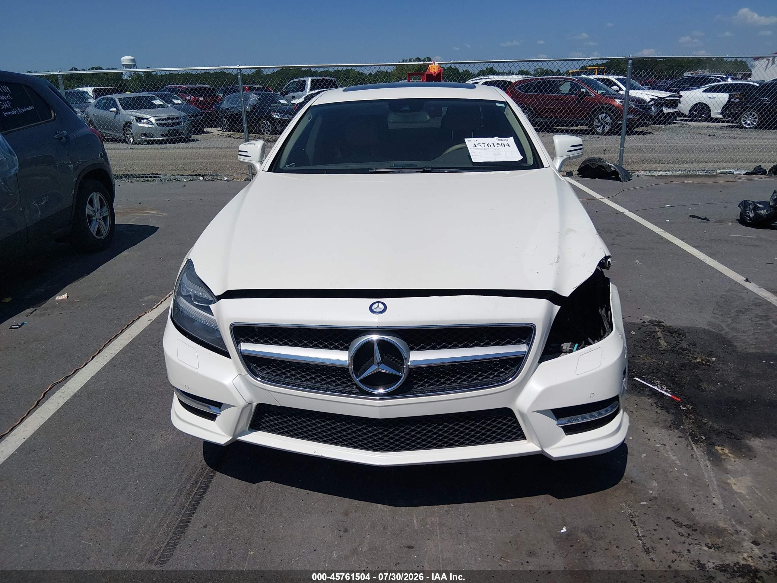 2013 Mercedes-benz Cls 550 4matic White vin: WDDLJ9BB8DA064922