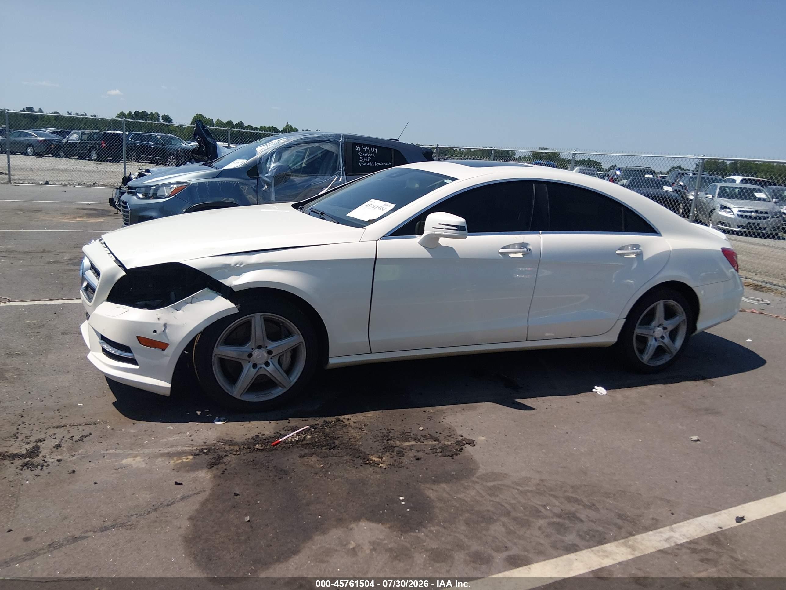 2013 Mercedes-benz Cls 550 4matic White vin: WDDLJ9BB8DA064922