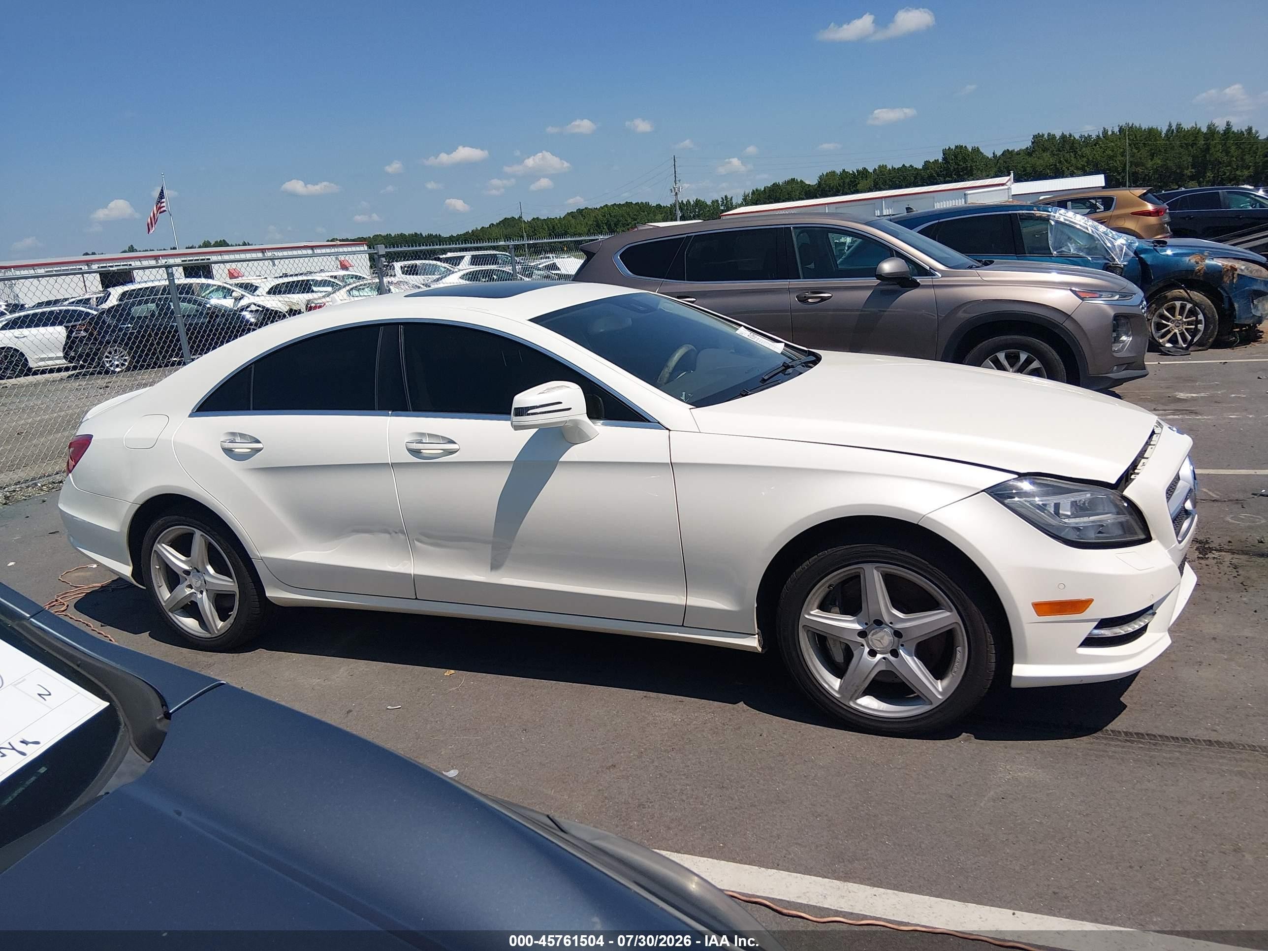 2013 Mercedes-benz Cls 550 4matic White vin: WDDLJ9BB8DA064922