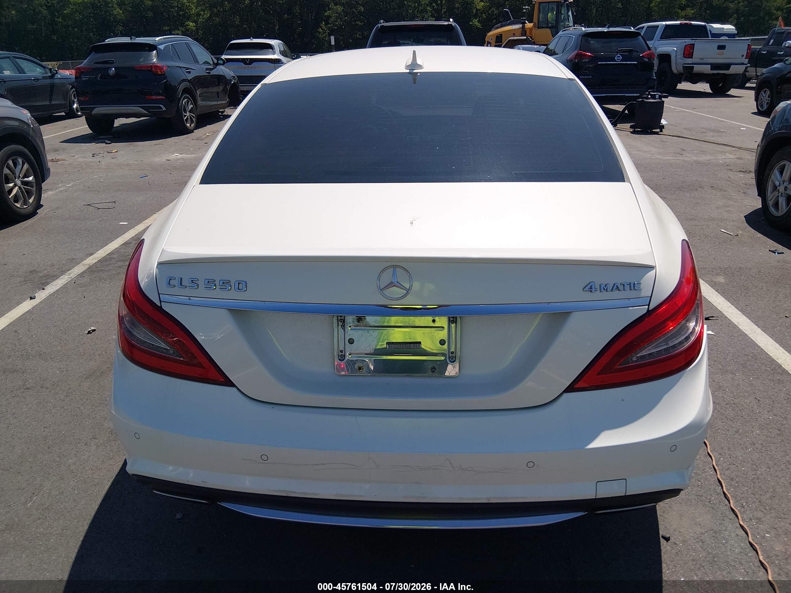 2013 Mercedes-benz Cls 550 4matic White vin: WDDLJ9BB8DA064922