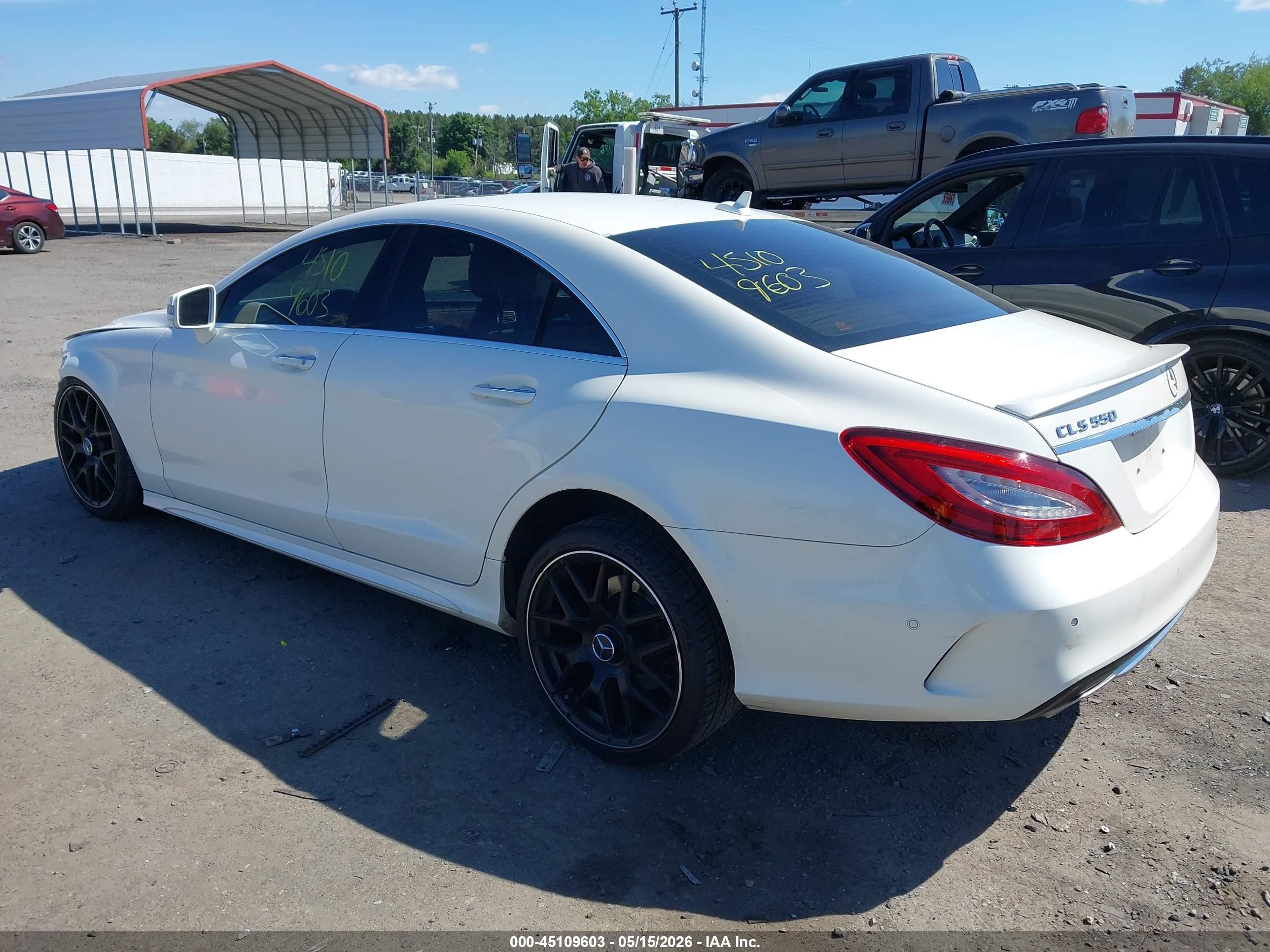 2017 Mercedes-benz Cls 550 4matic White vin: WDDLJ9BB8HA189764