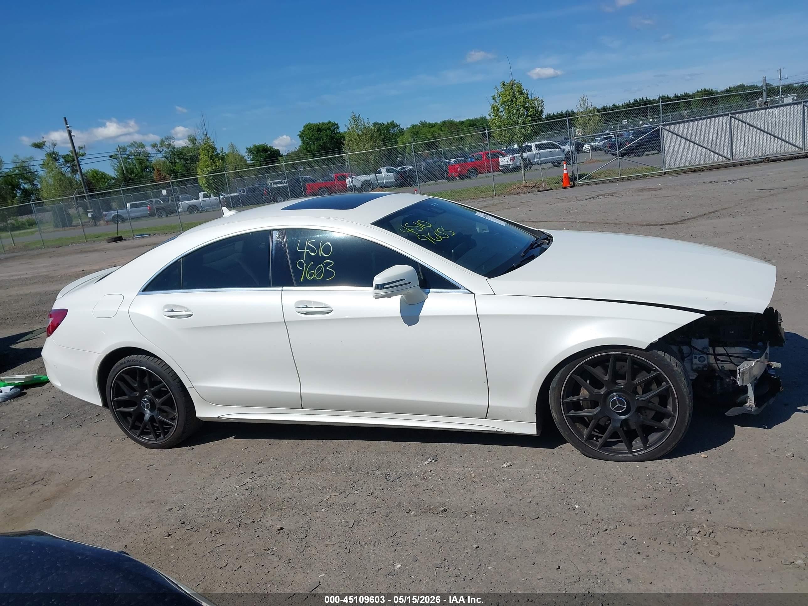 2017 Mercedes-benz Cls 550 4matic White vin: WDDLJ9BB8HA189764