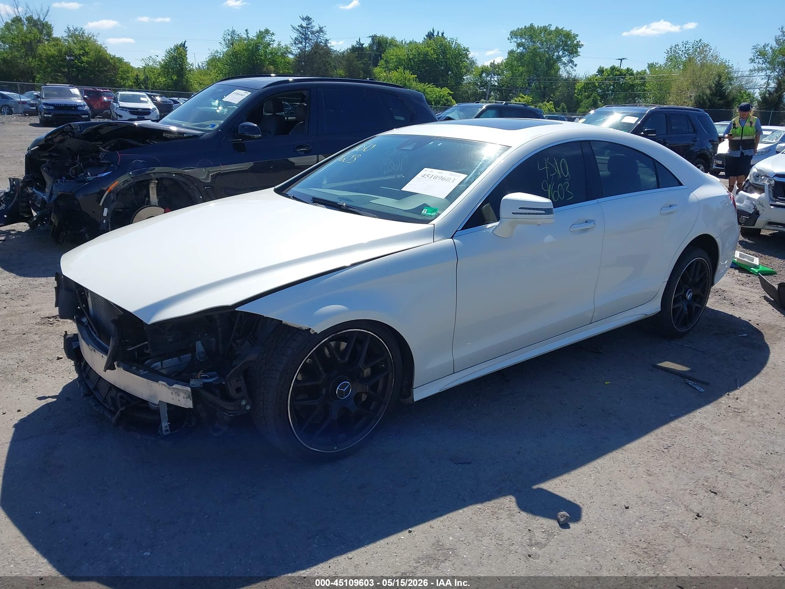 2017 Mercedes-benz Cls 550 4matic White vin: WDDLJ9BB8HA189764