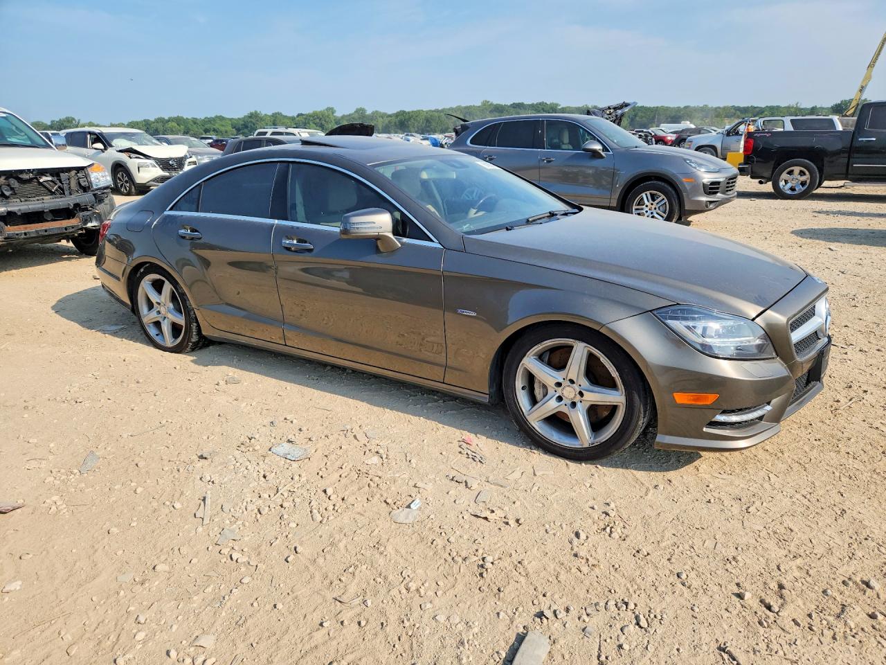 2012 Mercedes-benz Cls 550 4matic Tan vin: WDDLJ9BB9CA041874