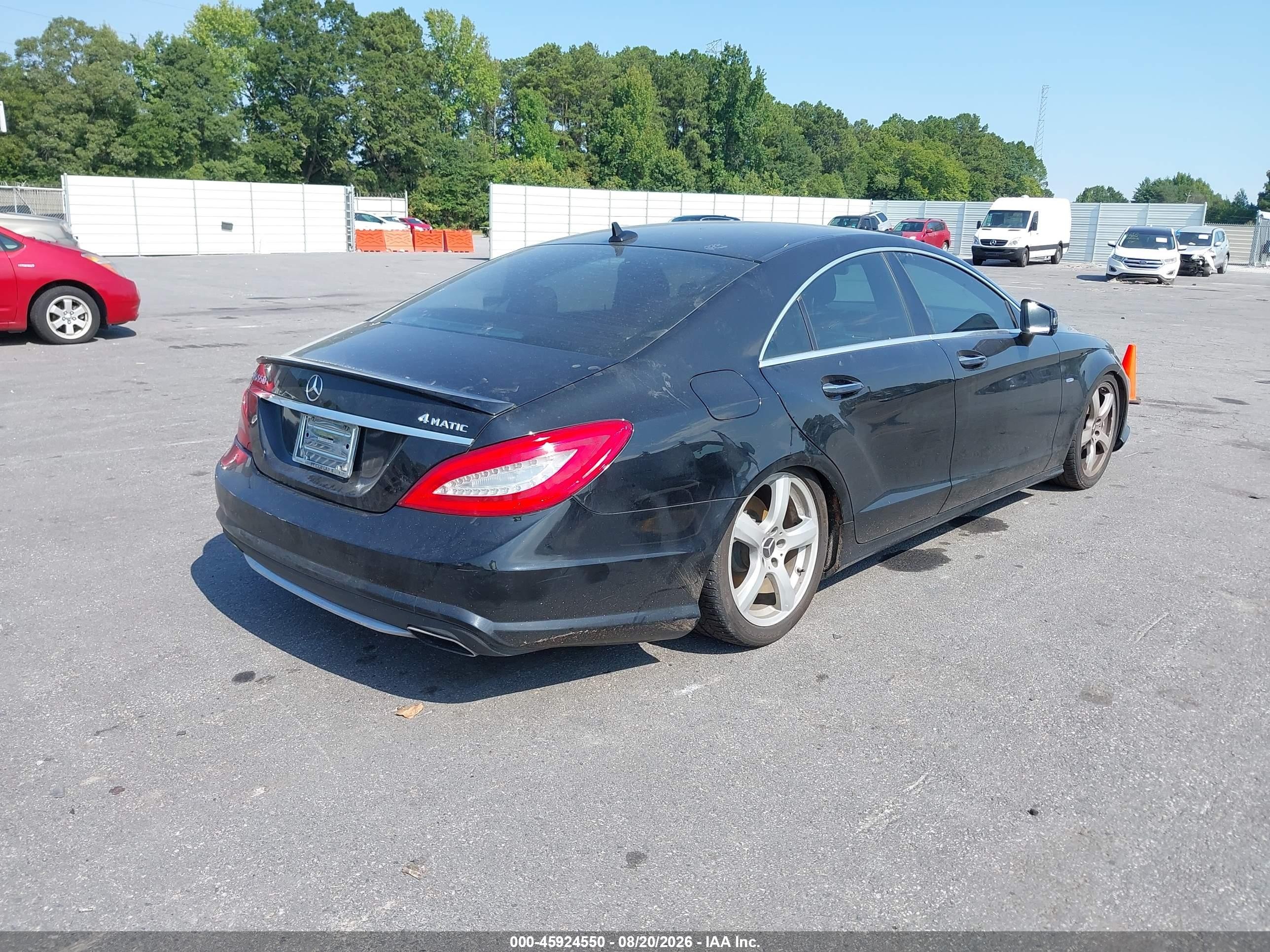 2012 Mercedes-benz Cls 550 4matic Black vin: WDDLJ9BB9CA048730