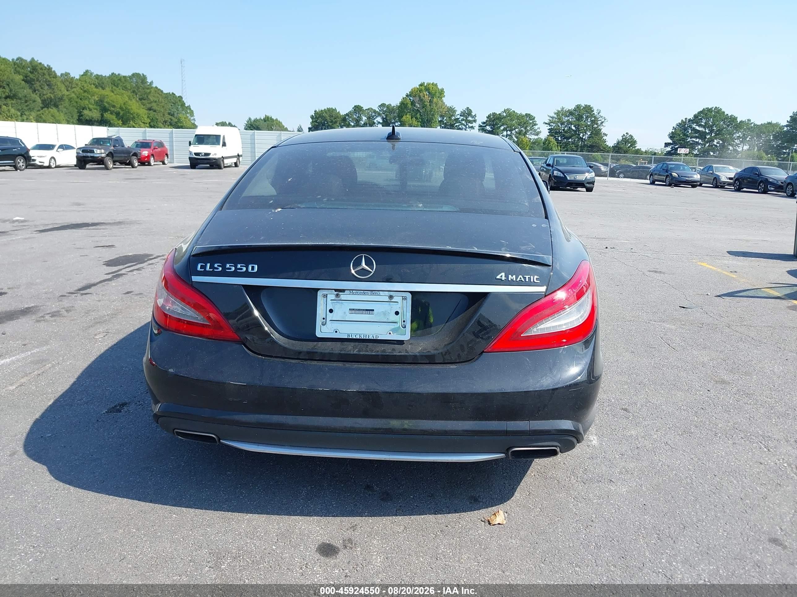 2012 Mercedes-benz Cls 550 4matic Black vin: WDDLJ9BB9CA048730