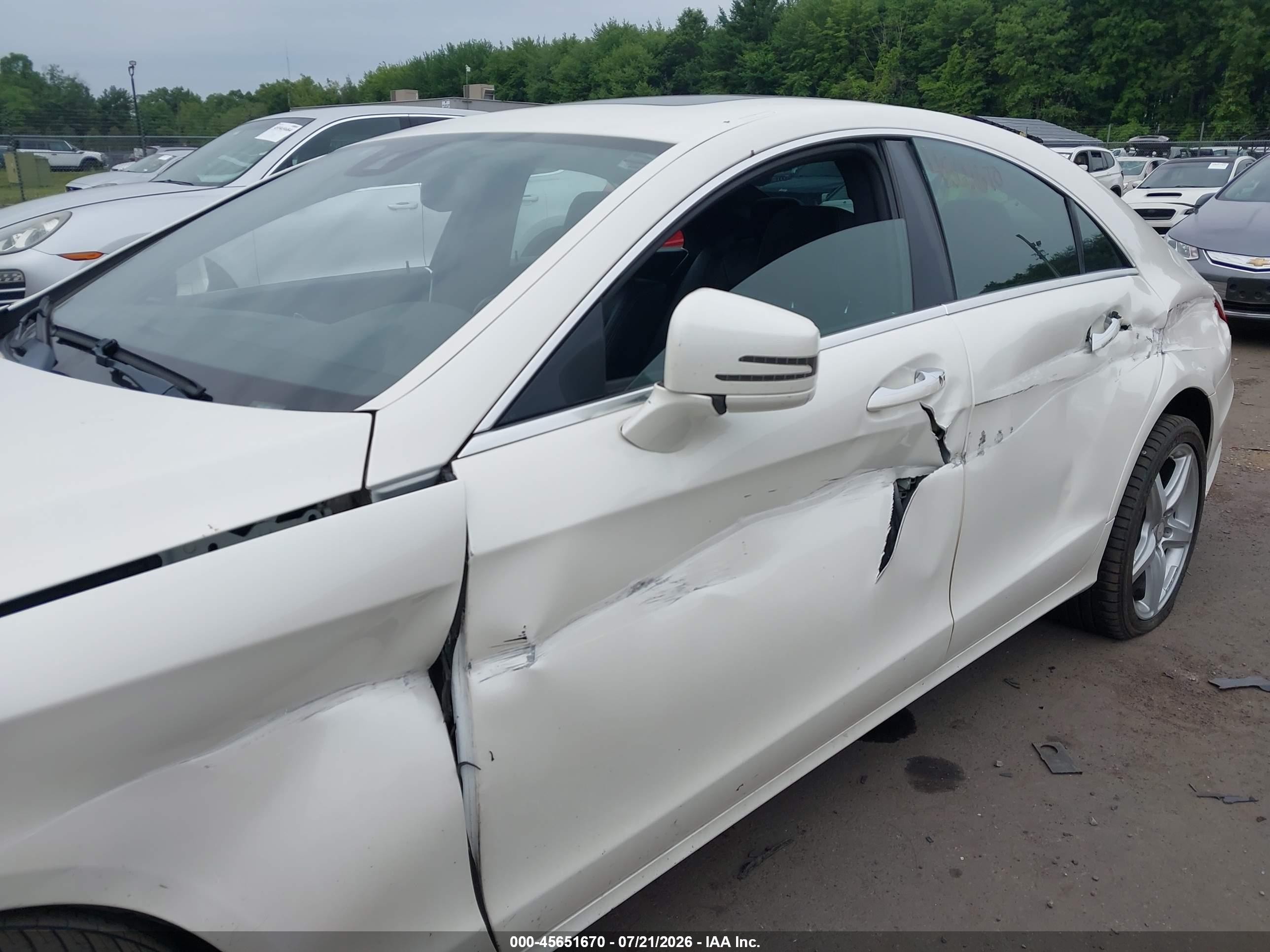 2014 Mercedes-benz Cls 550 4matic White vin: WDDLJ9BBXEA094330