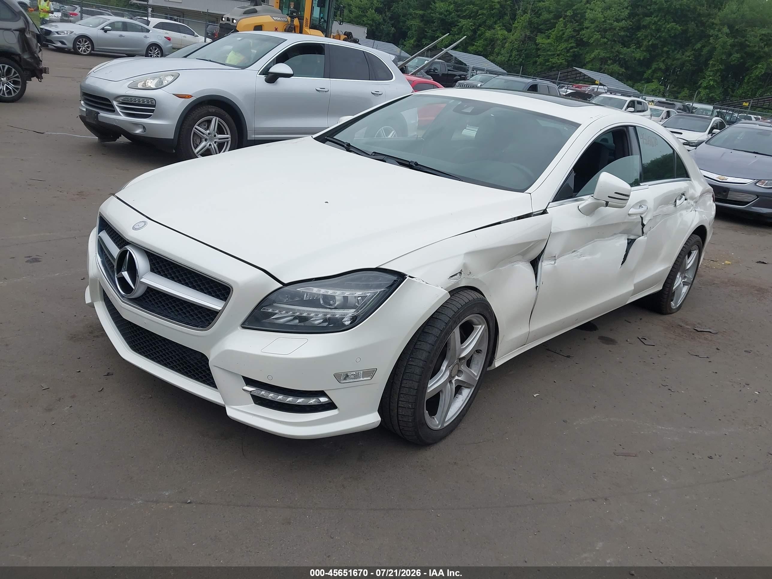 2014 Mercedes-benz Cls 550 4matic White vin: WDDLJ9BBXEA094330