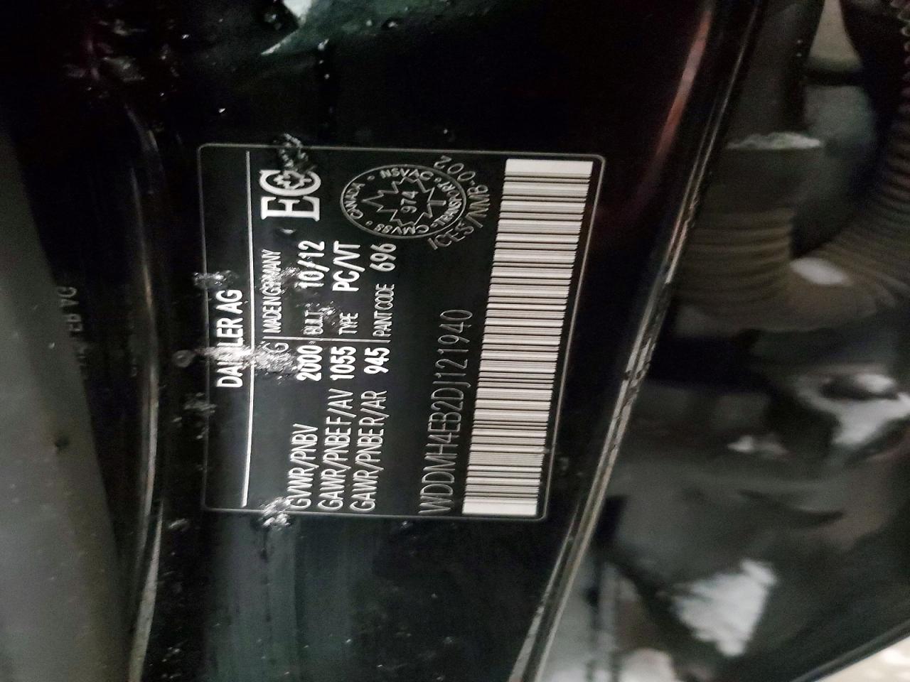 2013 Mercedes-benz B250 Black vin: WDDMH4EB2DJ121940