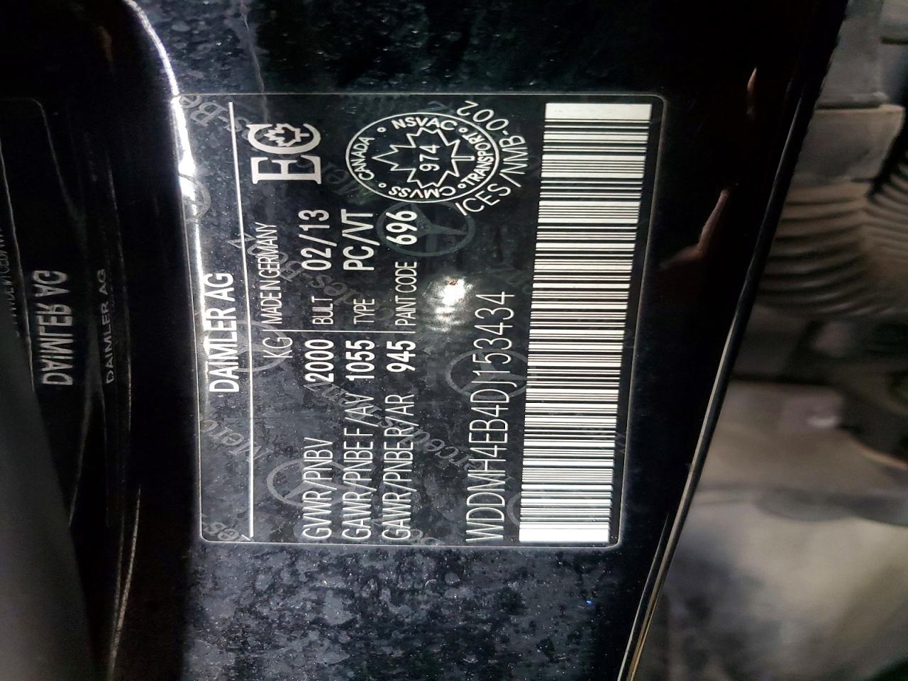 2013 Mercedes-benz B250 Black vin: WDDMH4EB4DJ153434