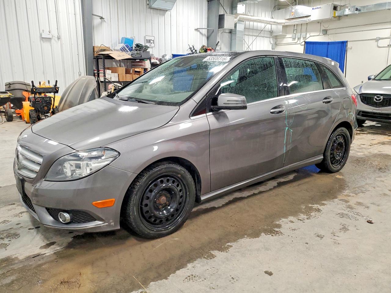 2014 Mercedes-benz B250 Gray vin: WDDMH4EB8EJ201650