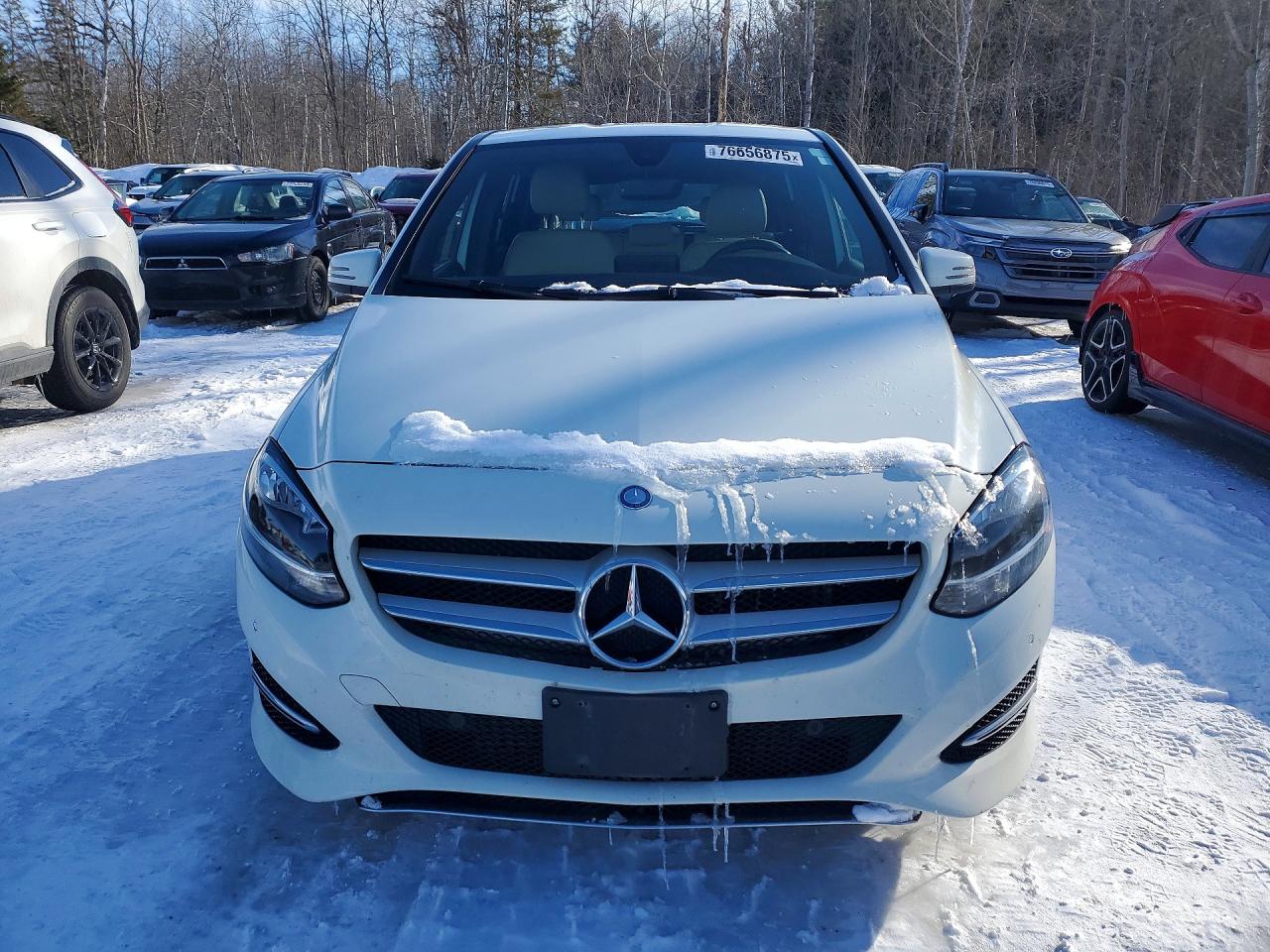 2015 Mercedes-benz B 250 4matic White vin: WDDMH4GB0FJ365442