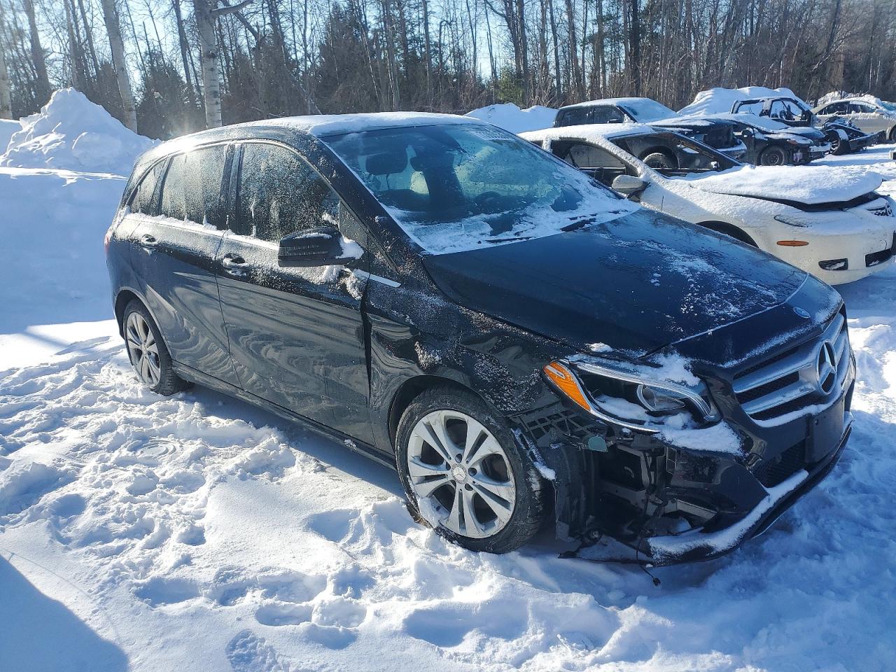 2015 Mercedes-benz B 250 4matic Black vin: WDDMH4GB2FJ366236