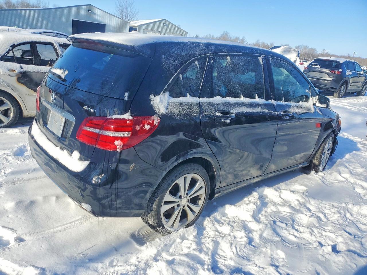 2015 Mercedes-benz B 250 4matic Black vin: WDDMH4GB2FJ366236