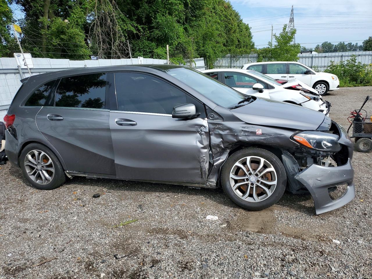 2015 Mercedes-benz B 250 4matic Gray vin: WDDMH4GB9FJ336473
