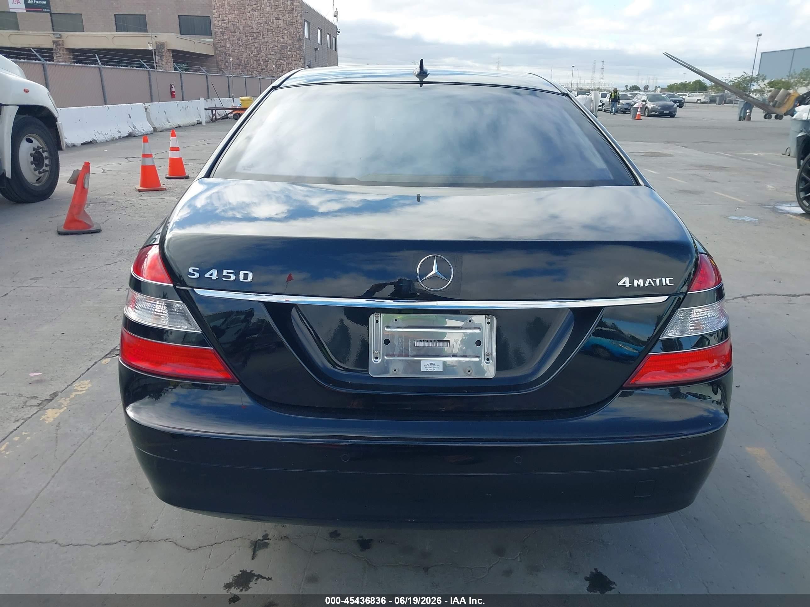 2009 Mercedes-benz S 450 4matic Черный vin: WDDNF84X29A285064