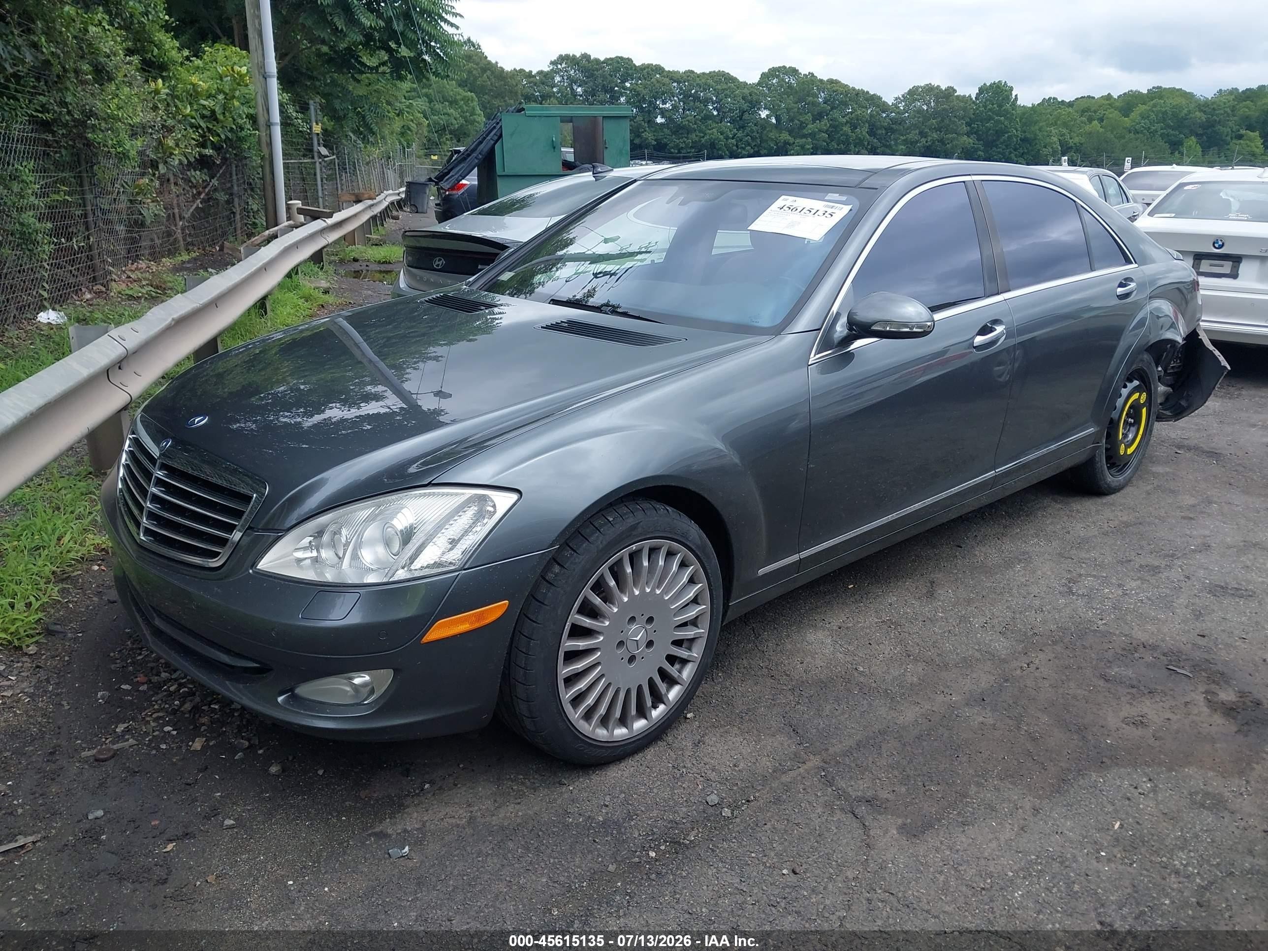 2007 Mercedes-benz S 550   Gray vin: WDDNG71X07A031314