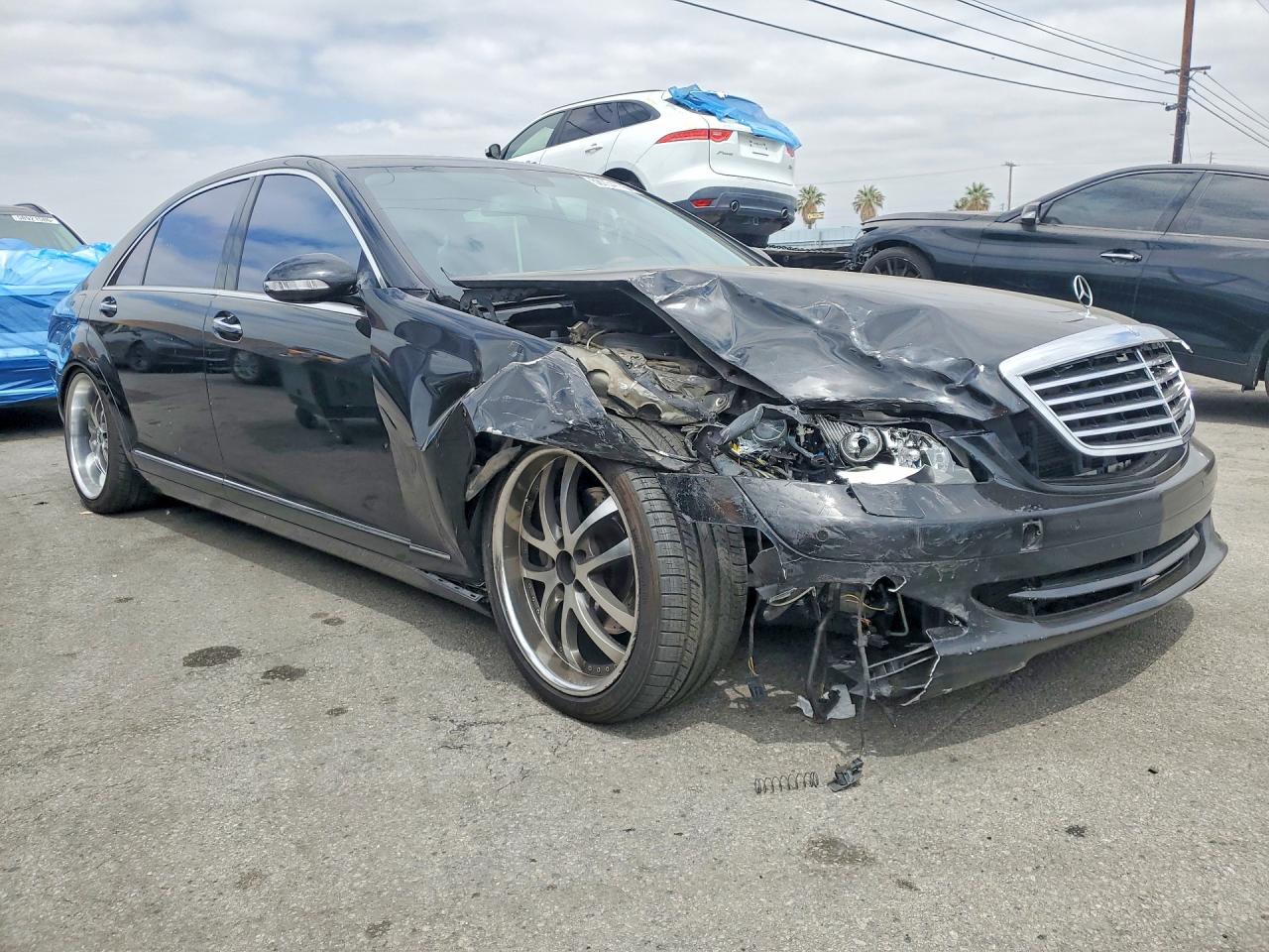 2007 Mercedes-benz S 550 Black vin: WDDNG71X27A097444