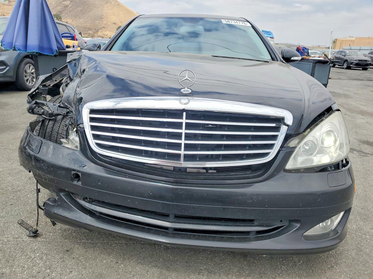 2007 Mercedes-benz S 550 Black vin: WDDNG71X27A097444