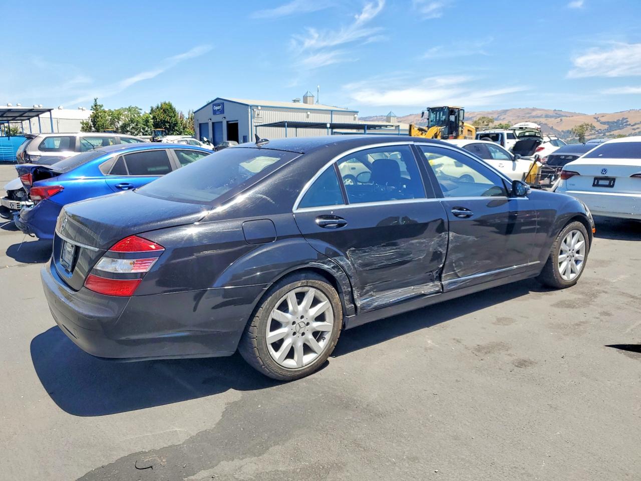 2007 Mercedes-benz S 550 Black vin: WDDNG71X27A112427