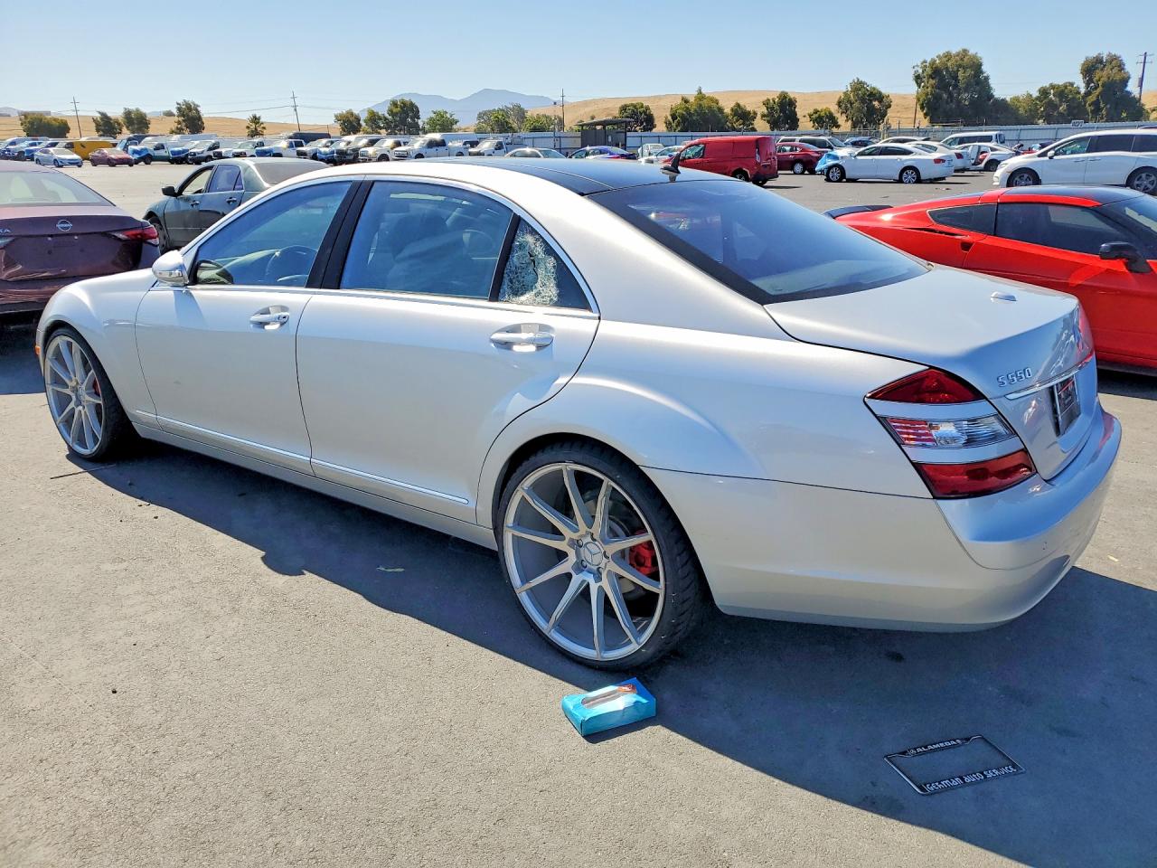 2007 Mercedes-benz S 550 Silver vin: WDDNG71X37A053792
