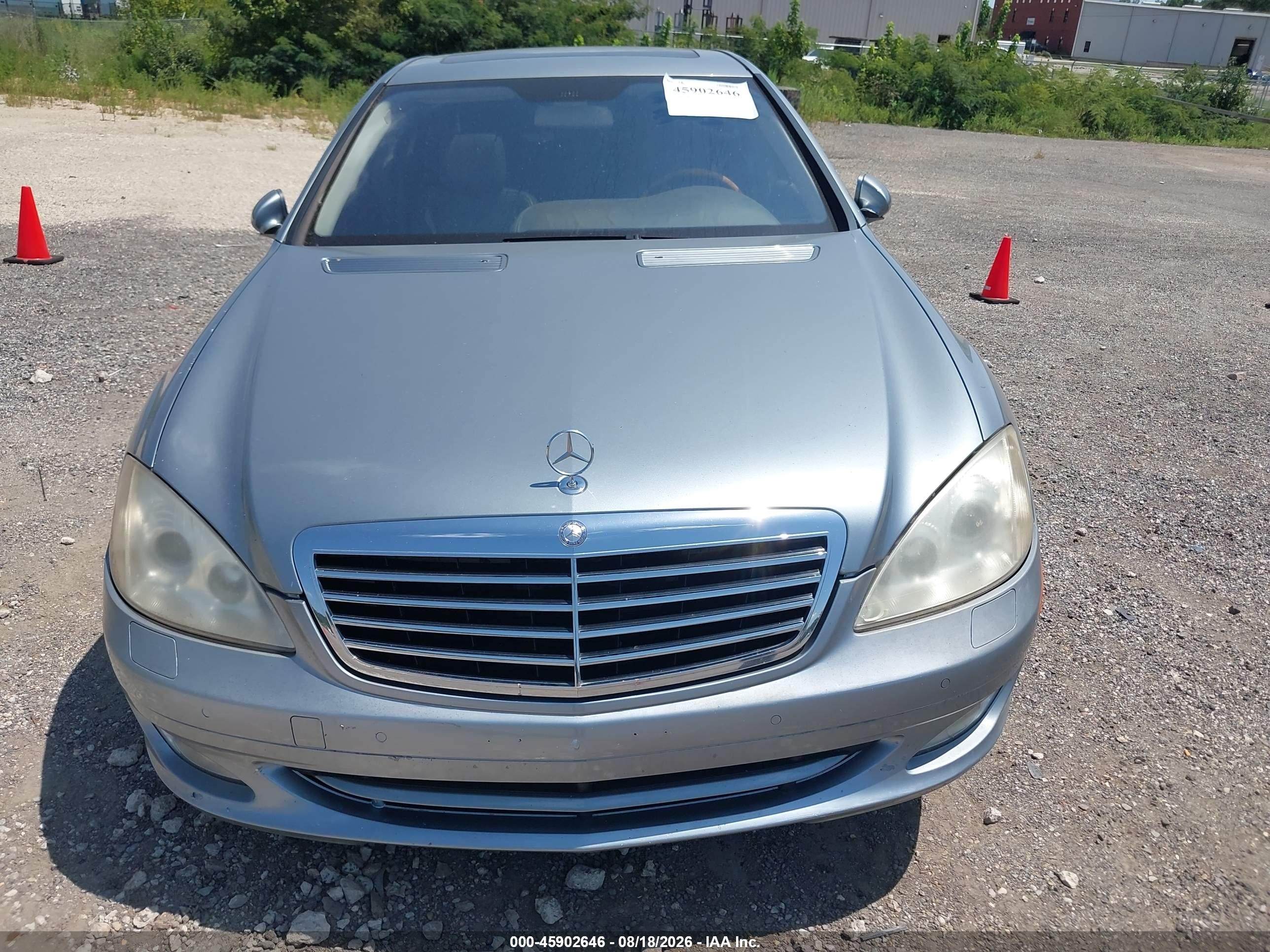 2007 Mercedes-benz S 550 Blue vin: WDDNG71X37A103073