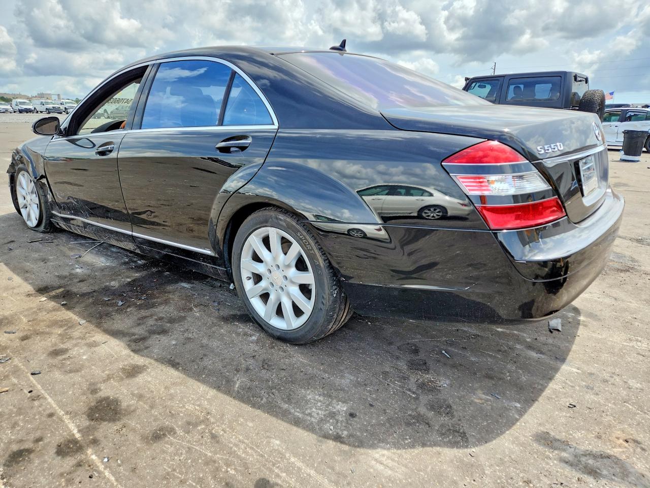 2008 Mercedes-benz S 550 Black vin: WDDNG71X38A176235