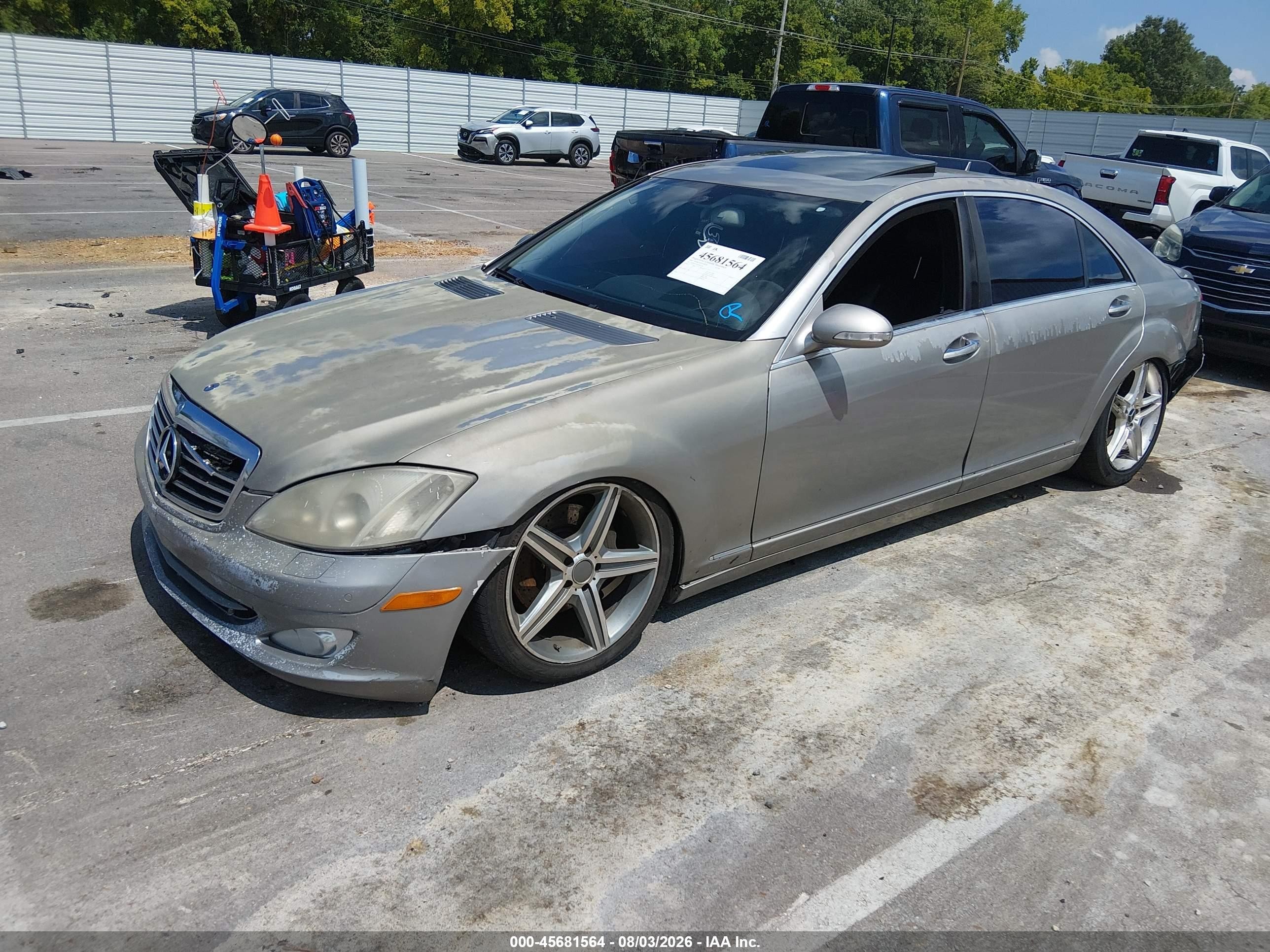 2007 Mercedes-benz S 550 Gray vin: WDDNG71X47A051758
