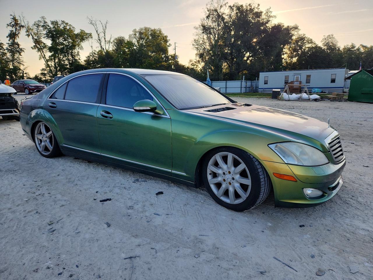 2007 Mercedes-benz S 550 Green vin: WDDNG71X47A098479