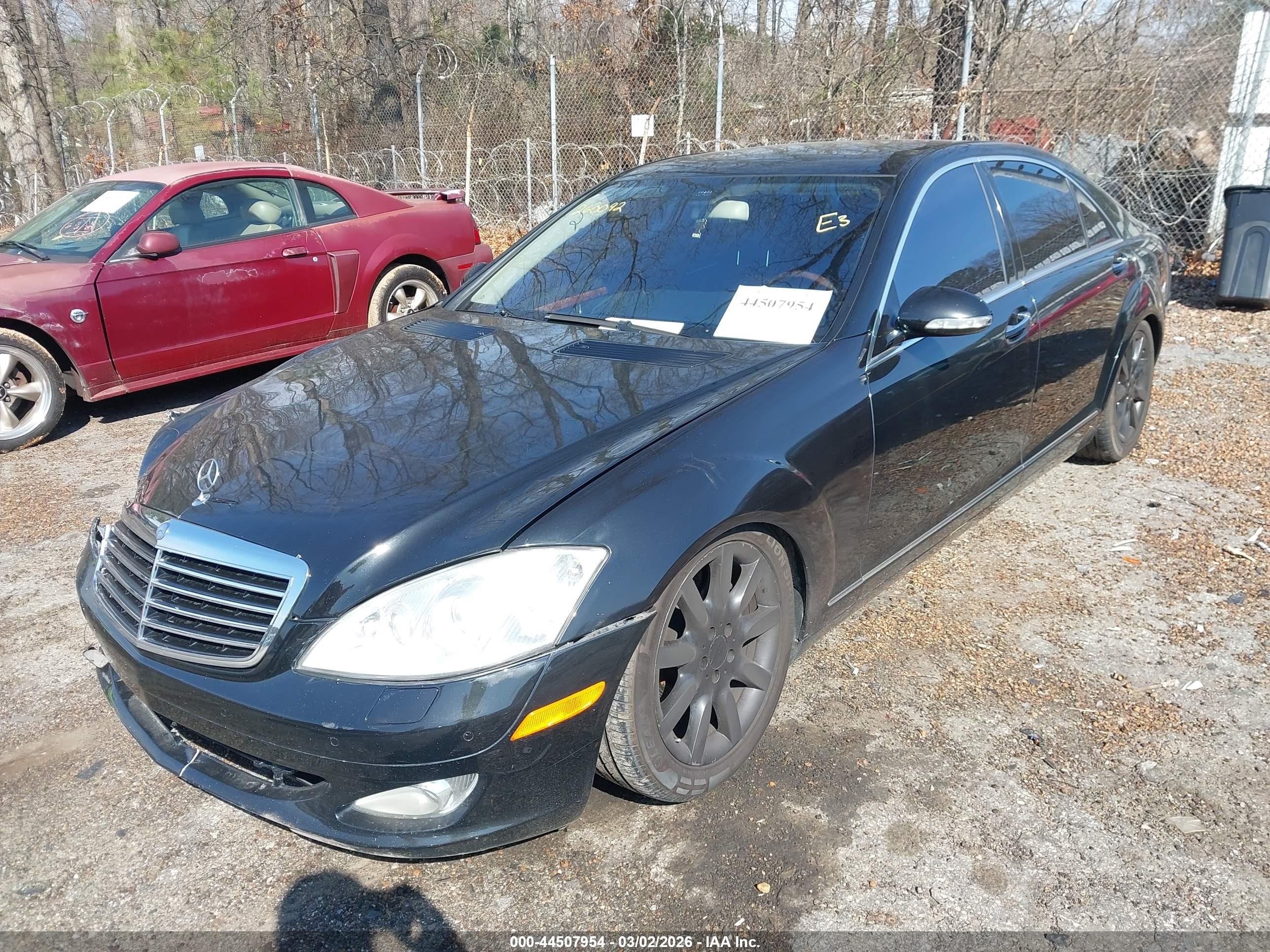 2007 Mercedes-benz S 550   Черный vin: WDDNG71X67A059697