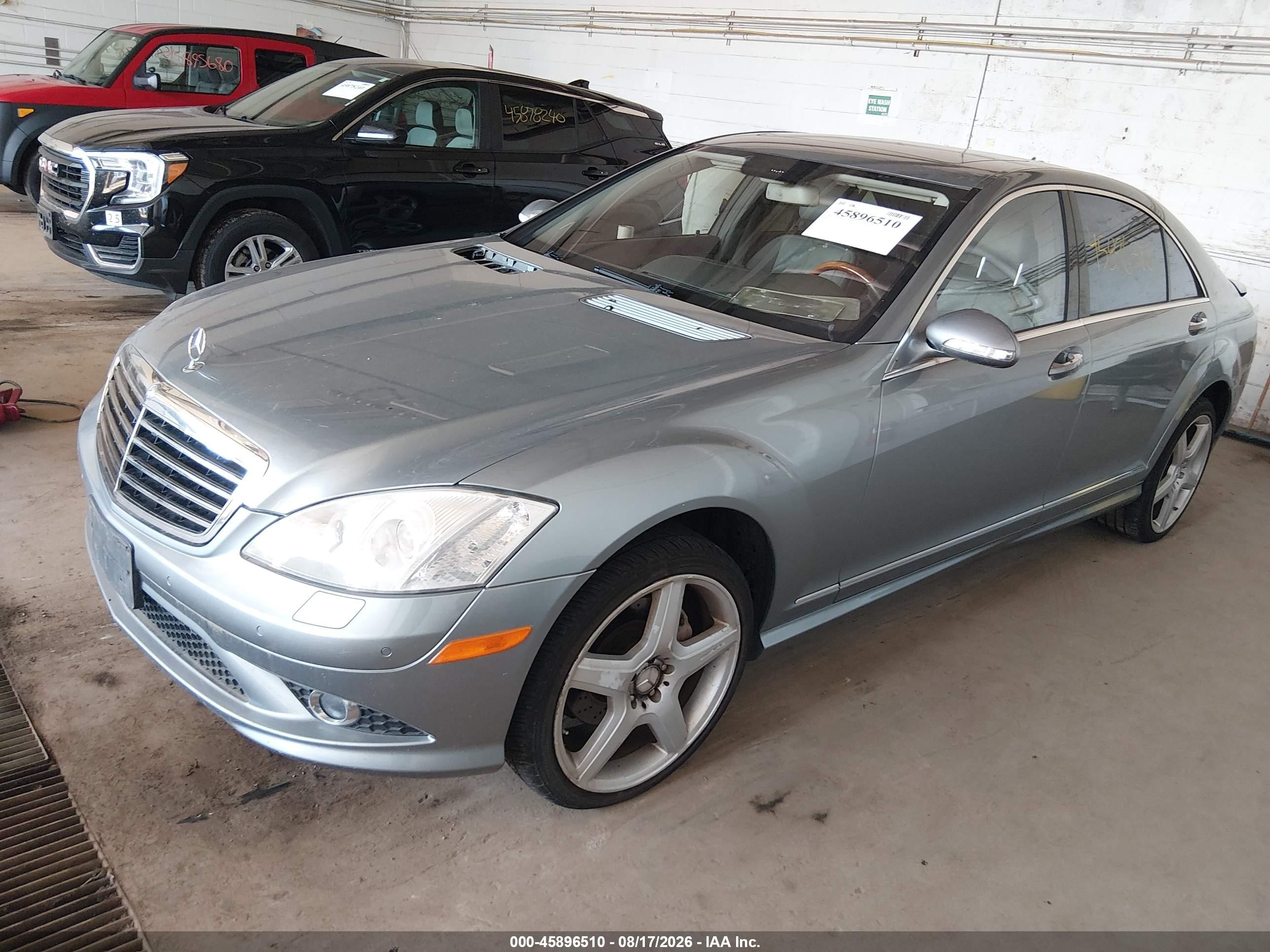 2008 Mercedes-benz S 550   Gray vin: WDDNG71X68A186340